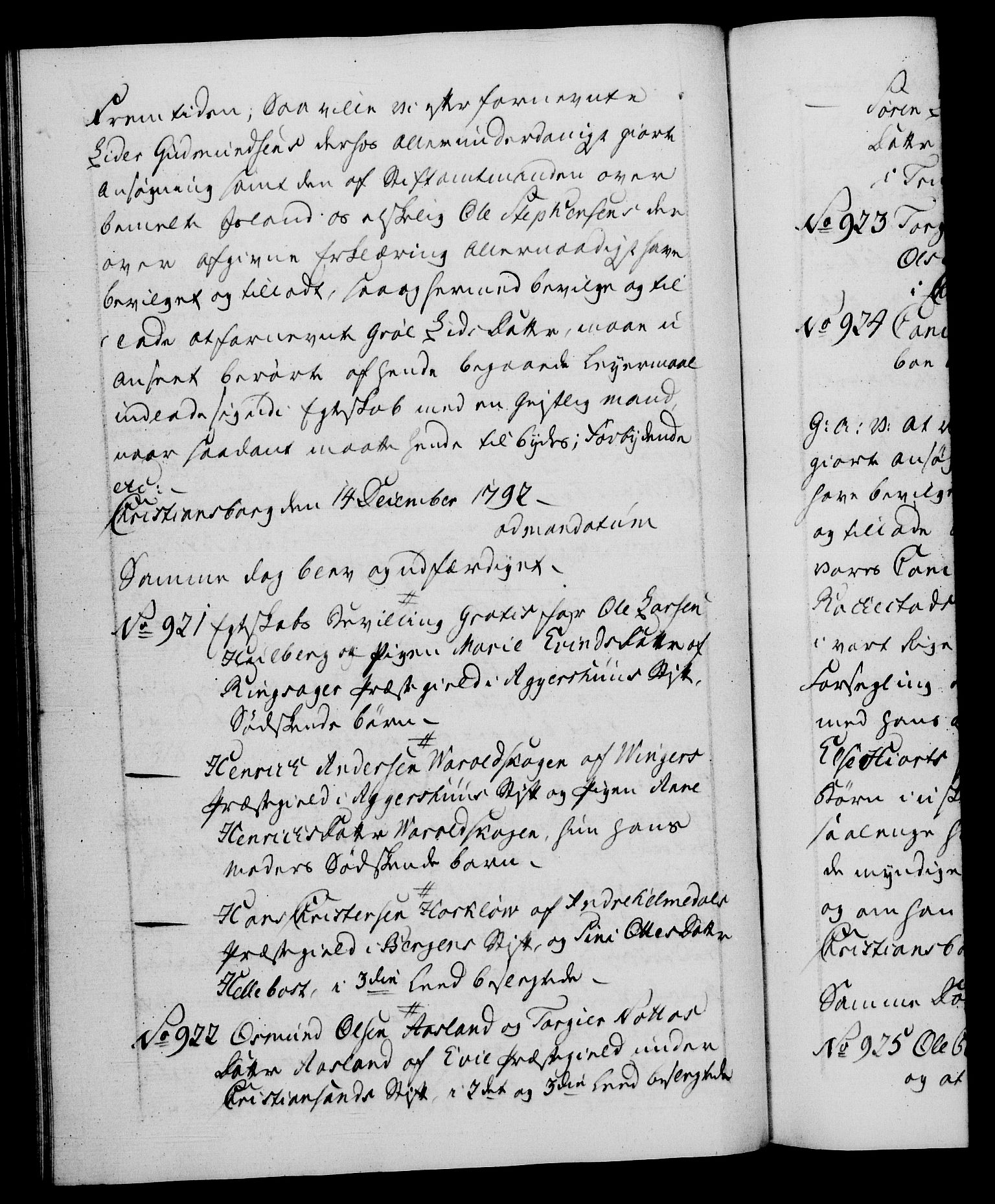 Danske Kanselli 1572-1799, RA/EA-3023/F/Fc/Fca/Fcaa/L0054: Norske registre, 1792-1793, p. 501b