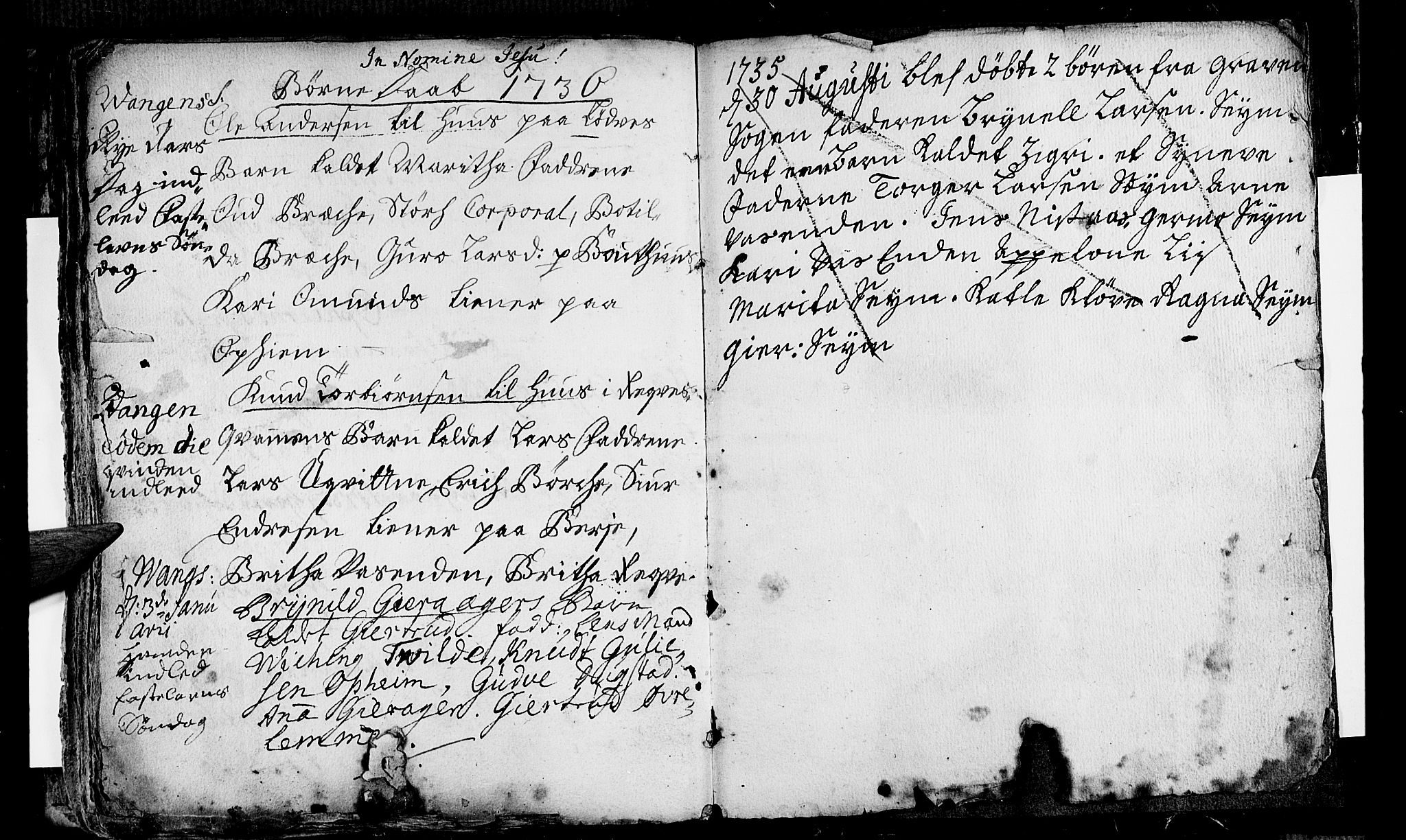 Voss sokneprestembete, AV/SAB-A-79001/H/Haa: Parish register (official) no. A 4, 1732-1736, p. 71