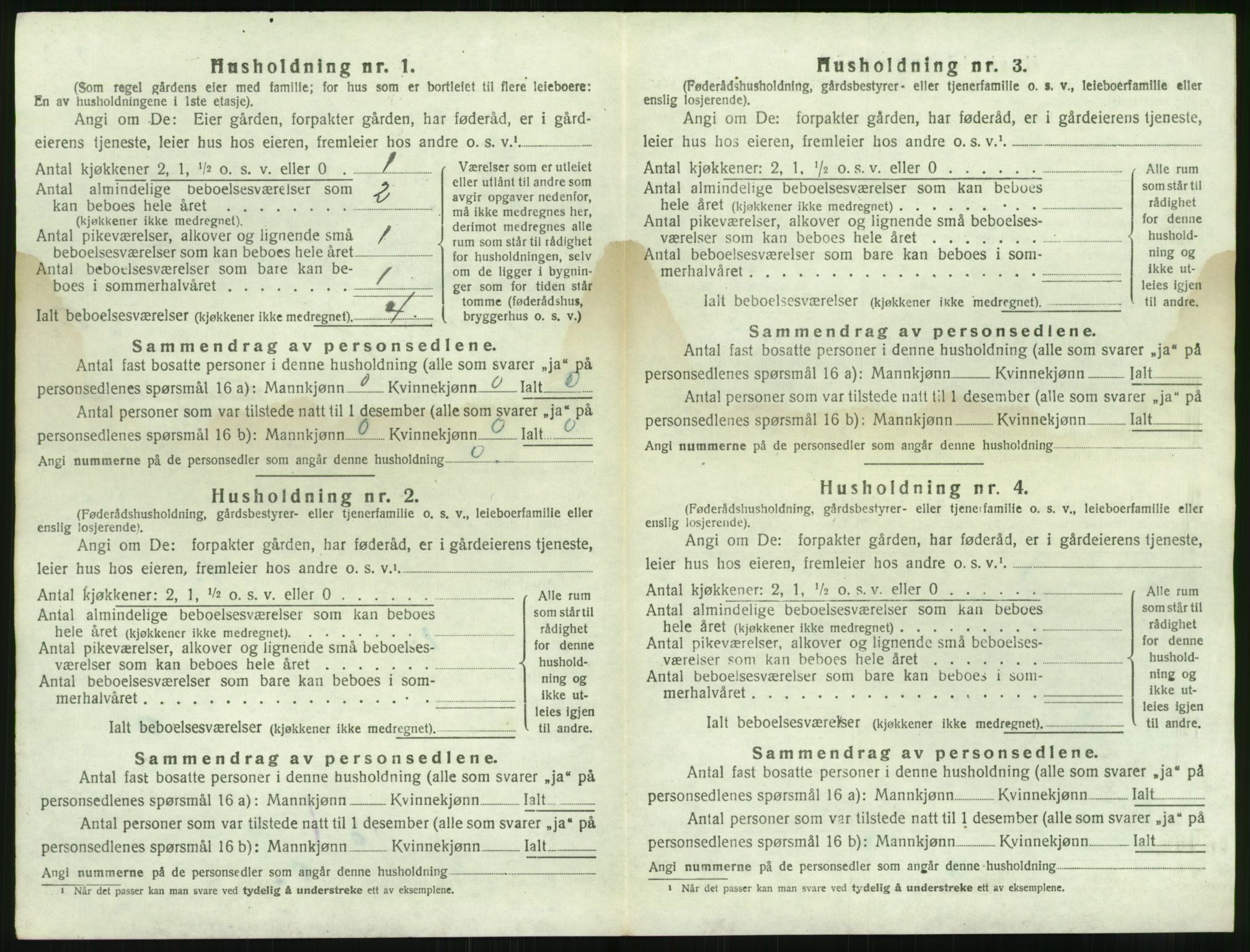 SAK, 1920 census for Tromøy, 1920, p. 660