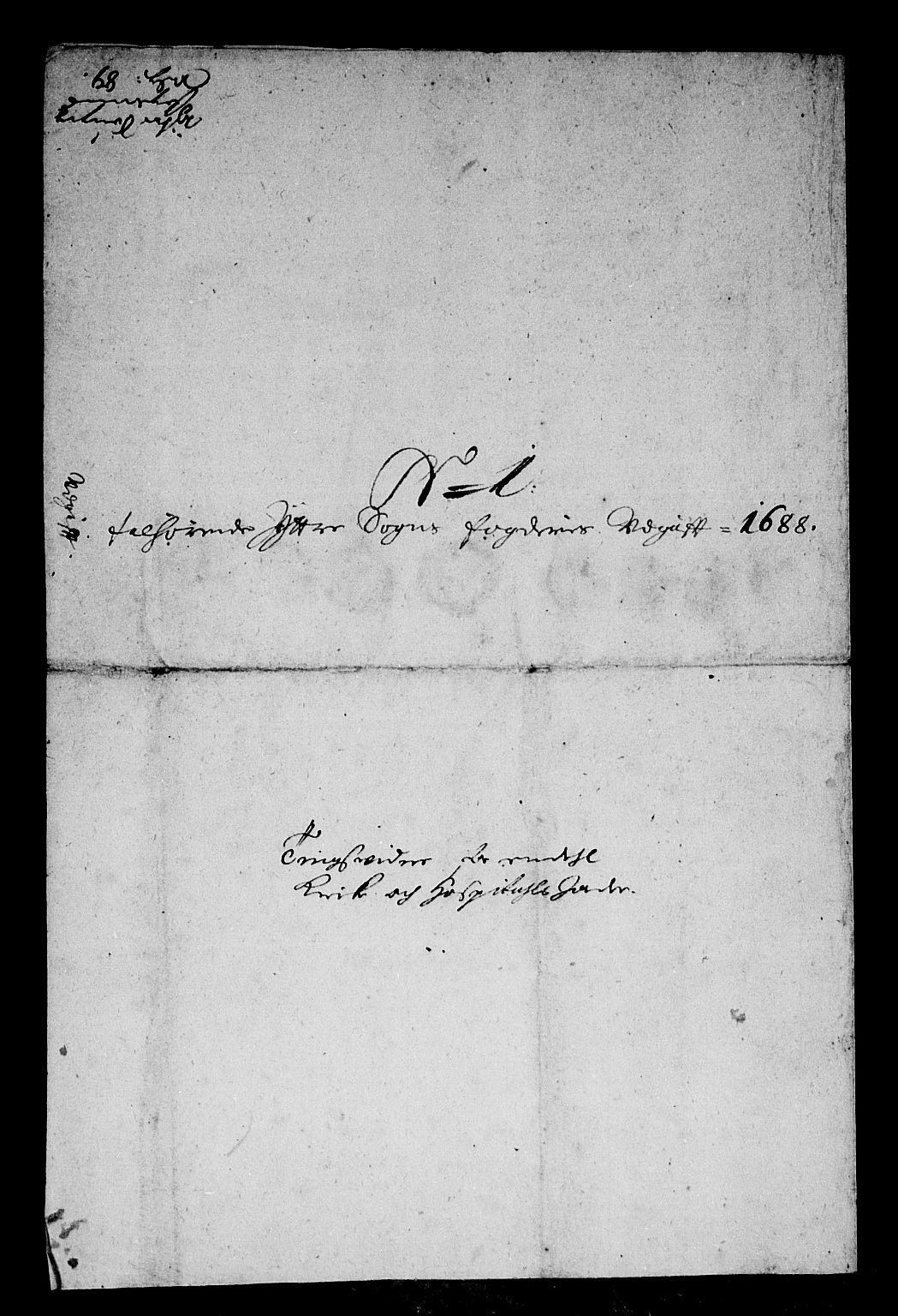 Rentekammeret inntil 1814, Reviderte regnskaper, Stiftamtstueregnskaper, Bergen stiftamt, RA/EA-6043/R/Rc/L0088: Bergen stiftamt, 1688