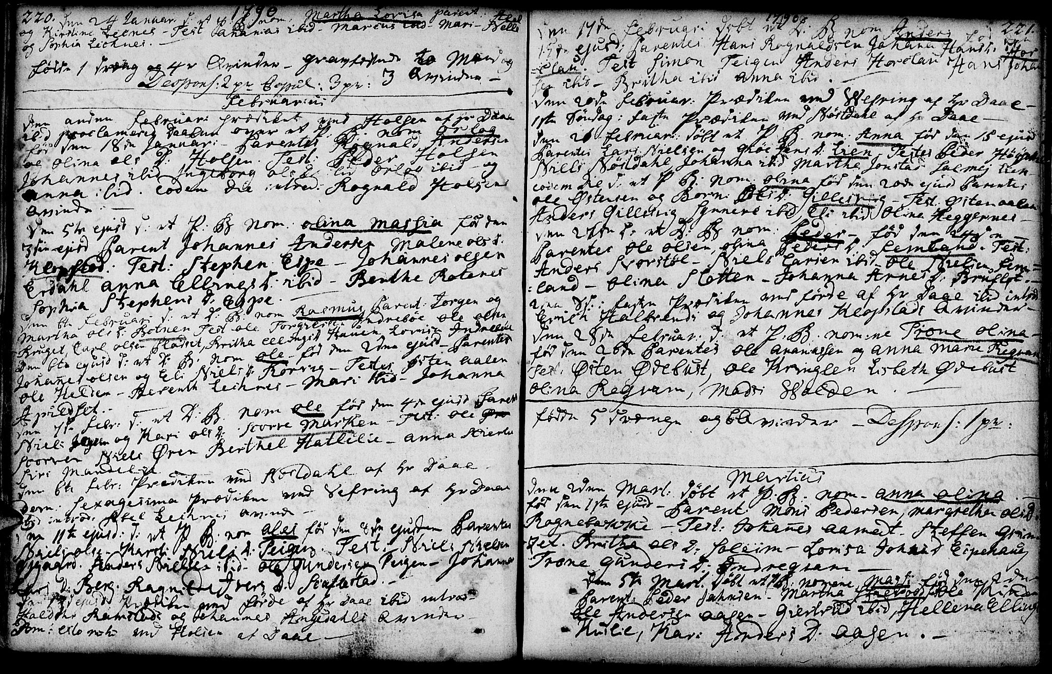 Førde sokneprestembete, AV/SAB-A-79901/H/Haa/Haaa/L0004: Parish register (official) no. A 4, 1781-1803, p. 220-221