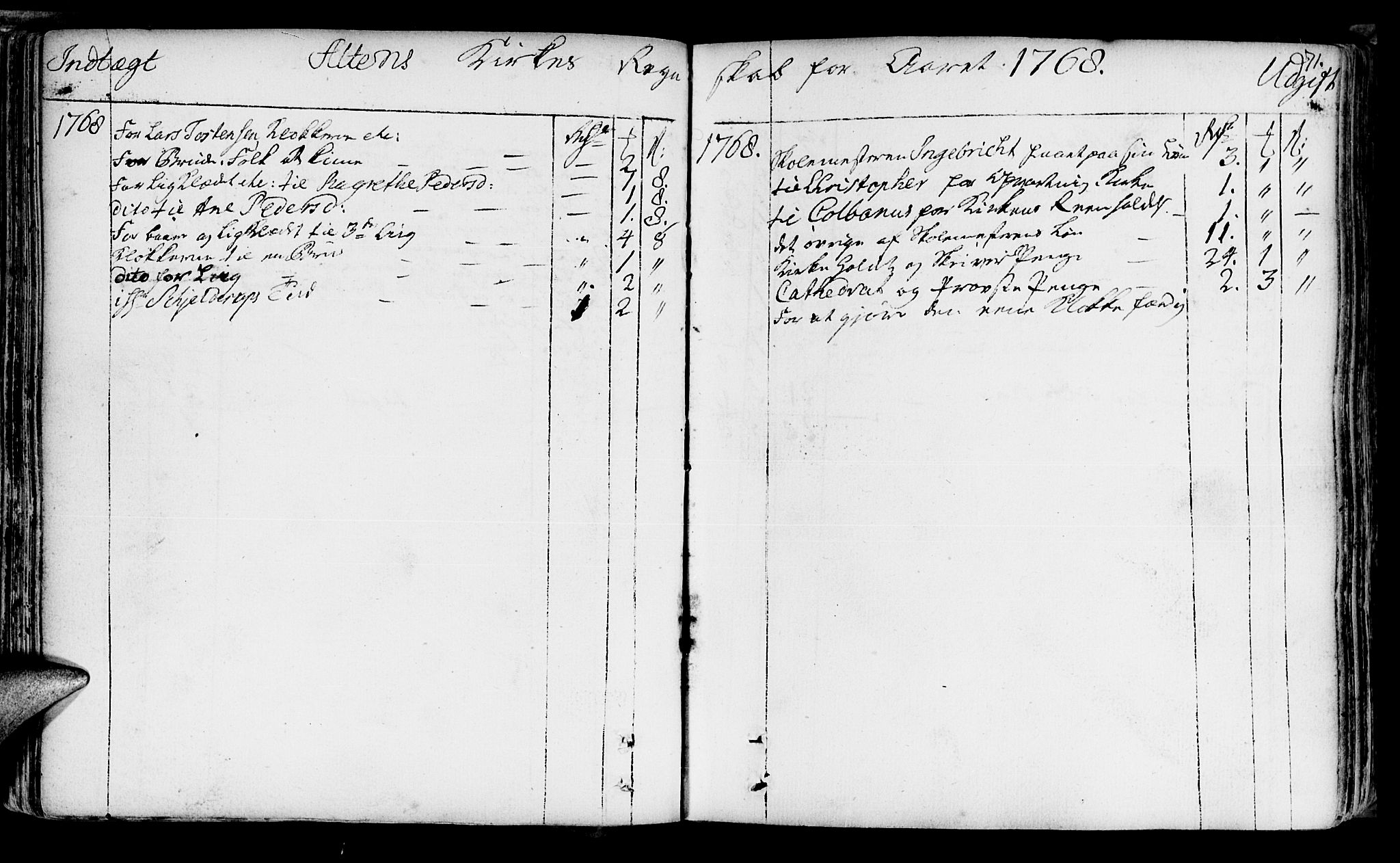 Talvik sokneprestkontor, AV/SATØ-S-1337/H/Ha/L0004kirke: Parish register (official) no. 4, 1752-1772, p. 71