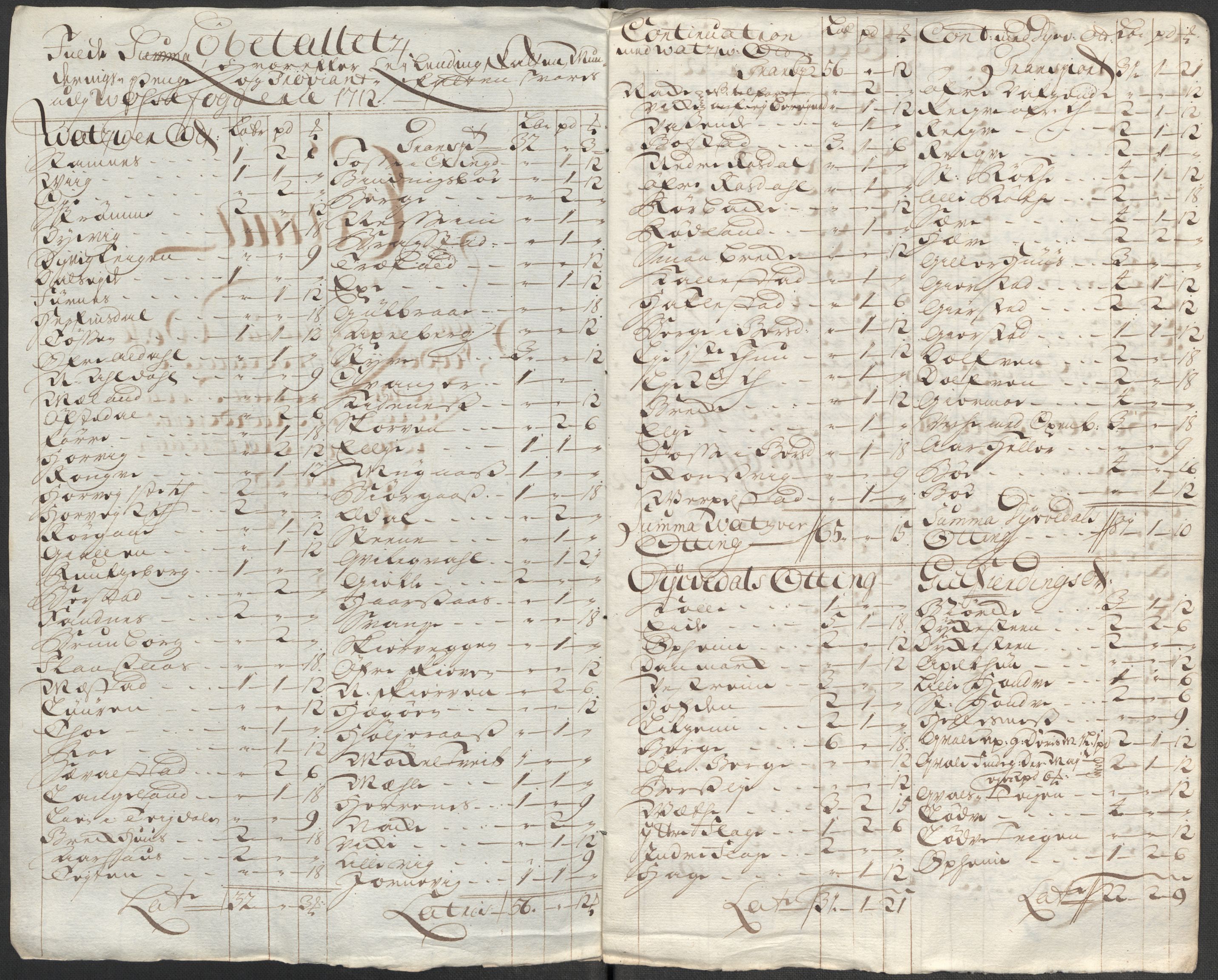 Rentekammeret inntil 1814, Reviderte regnskaper, Fogderegnskap, RA/EA-4092/R51/L3194: Fogderegnskap Nordhordland og Voss, 1712, p. 174