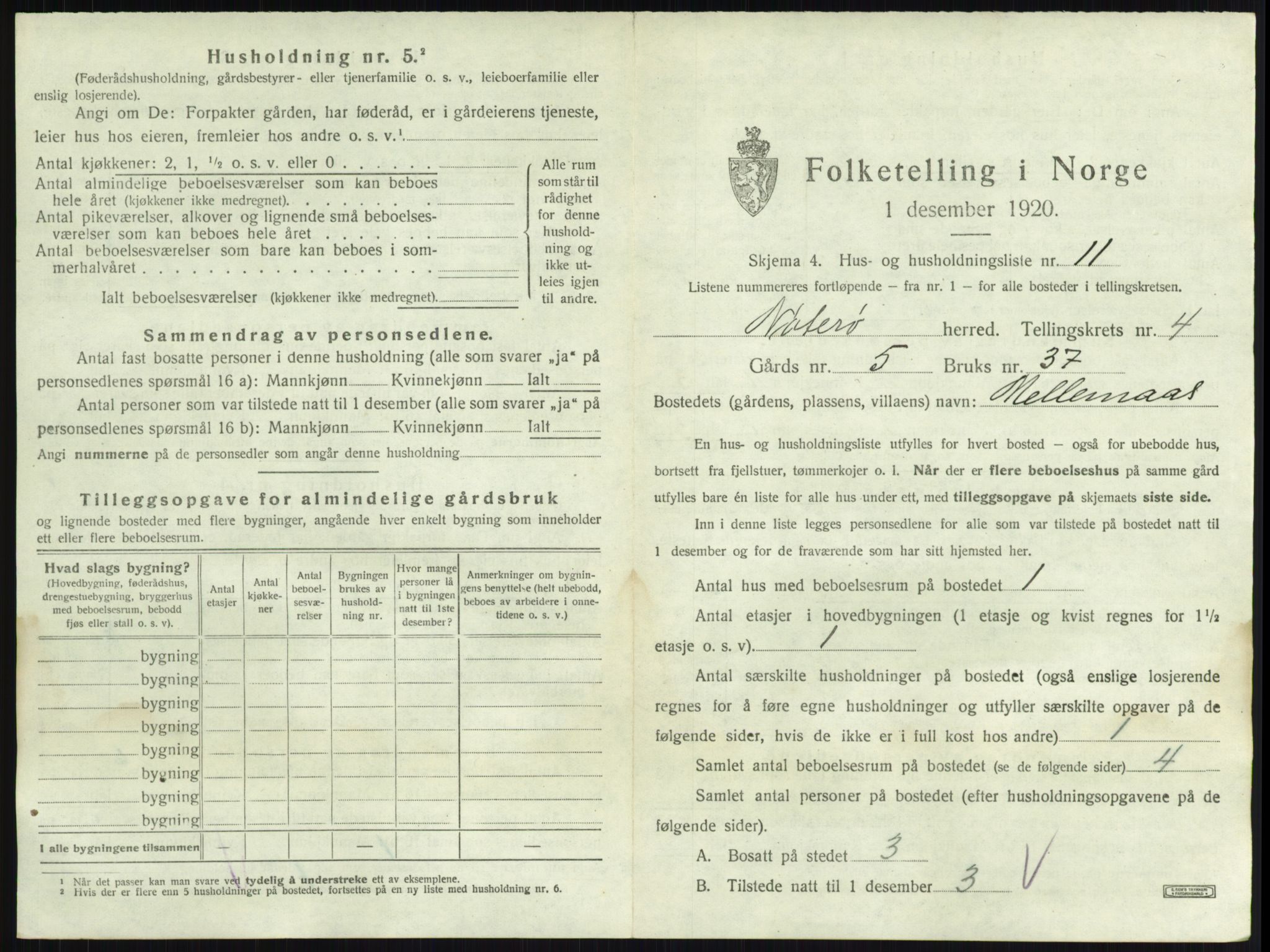 SAKO, 1920 census for Nøtterøy, 1920, p. 715