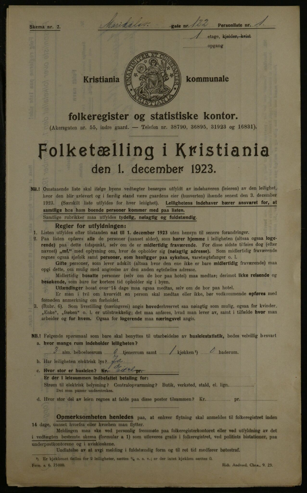 OBA, Municipal Census 1923 for Kristiania, 1923, p. 68841