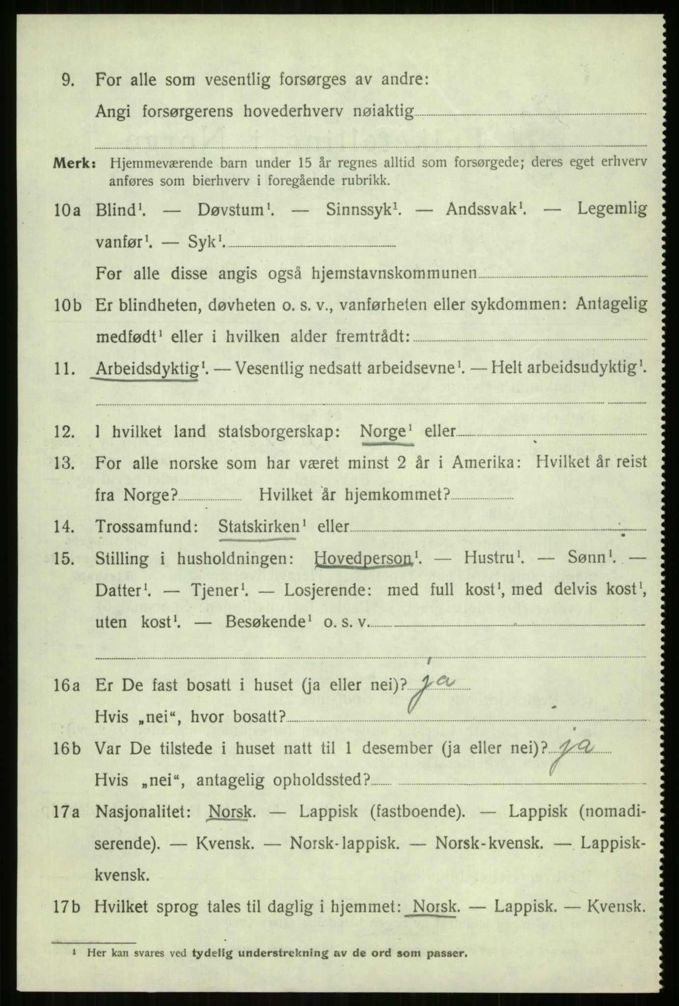 SATØ, 1920 census for Sørreisa, 1920, p. 3023