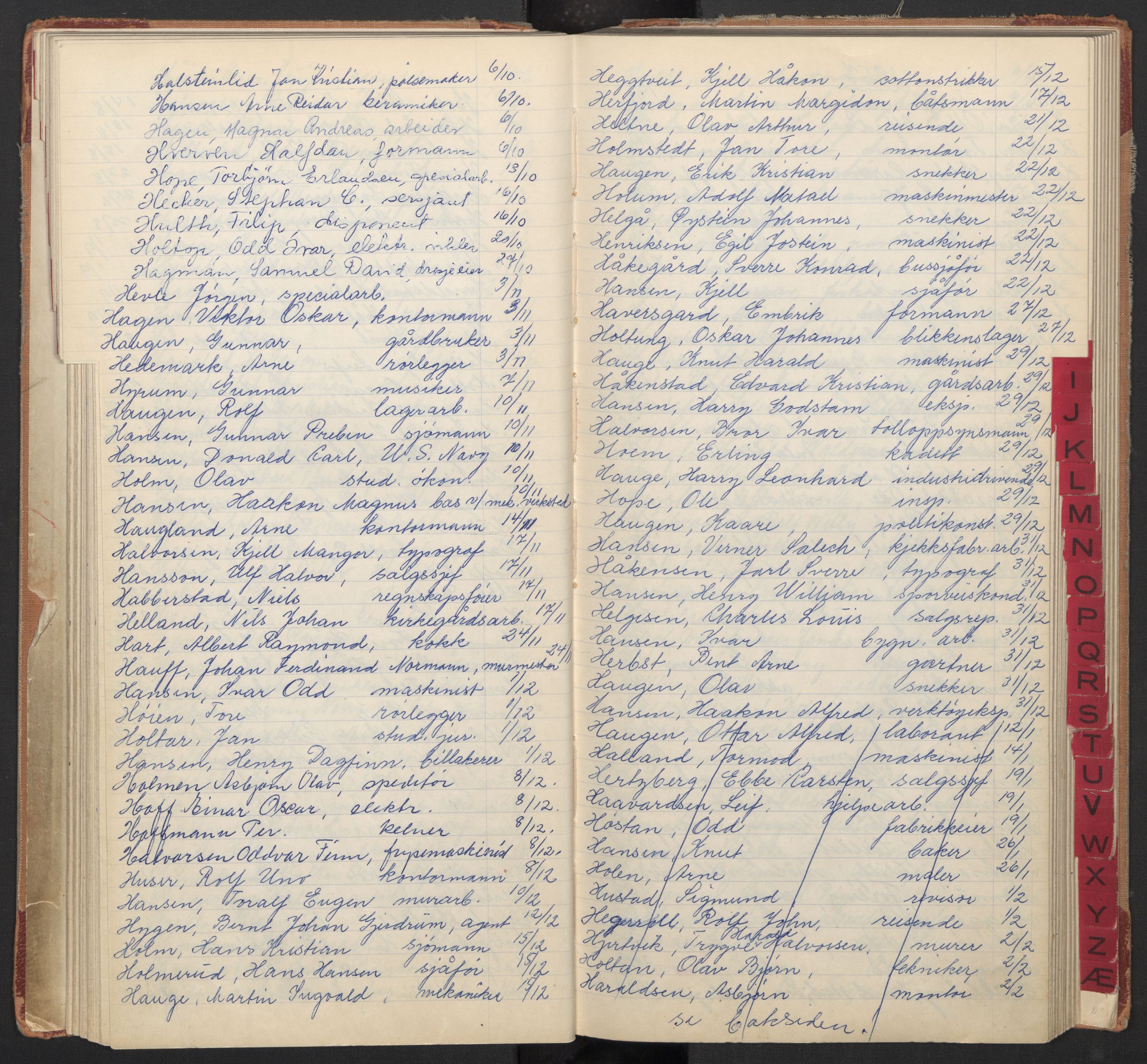 Oslo byfogd avd. I, AV/SAO-A-10220/L/La/L0009: Vigselsregister, 1955-1958, p. 54
