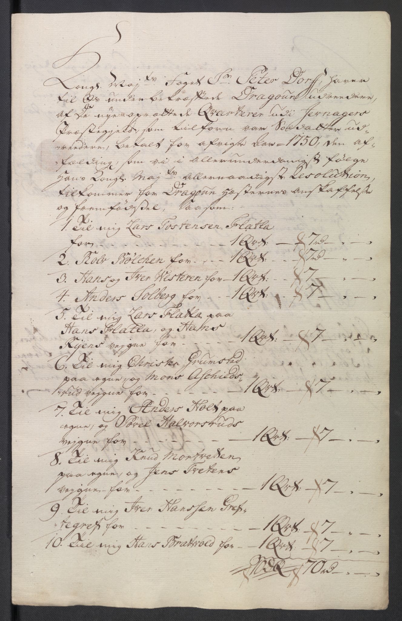 Rentekammeret inntil 1814, Reviderte regnskaper, Fogderegnskap, AV/RA-EA-4092/R18/L1348: Fogderegnskap Hadeland, Toten og Valdres, 1750-1751, p. 266