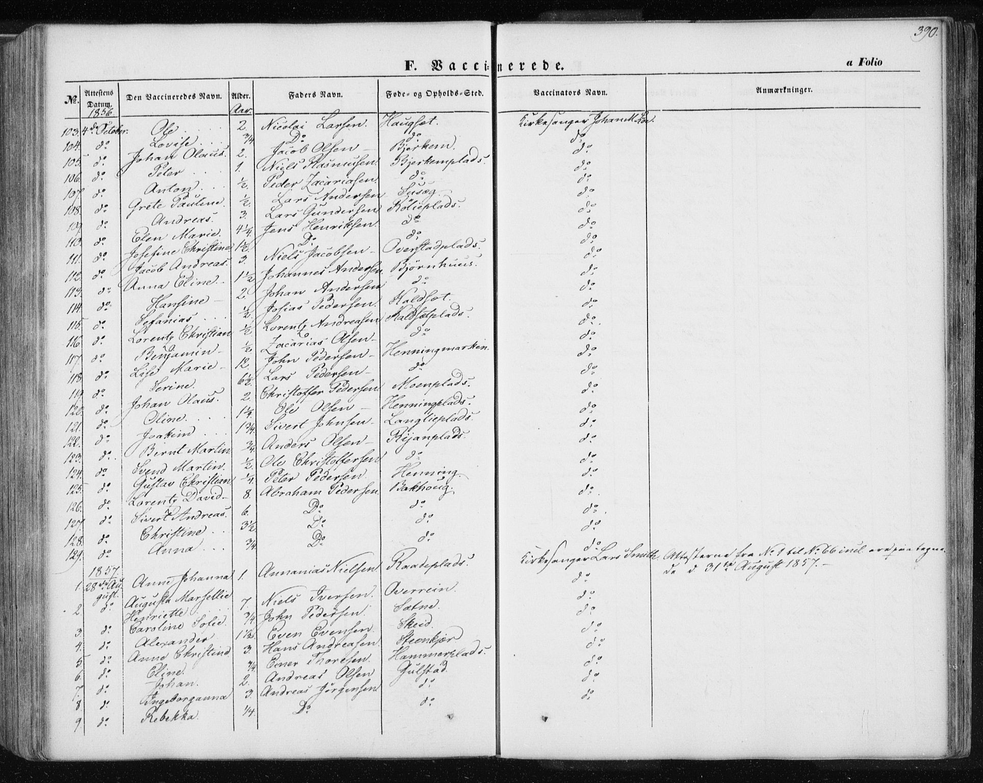 Ministerialprotokoller, klokkerbøker og fødselsregistre - Nord-Trøndelag, SAT/A-1458/735/L0342: Parish register (official) no. 735A07 /1, 1849-1862, p. 390