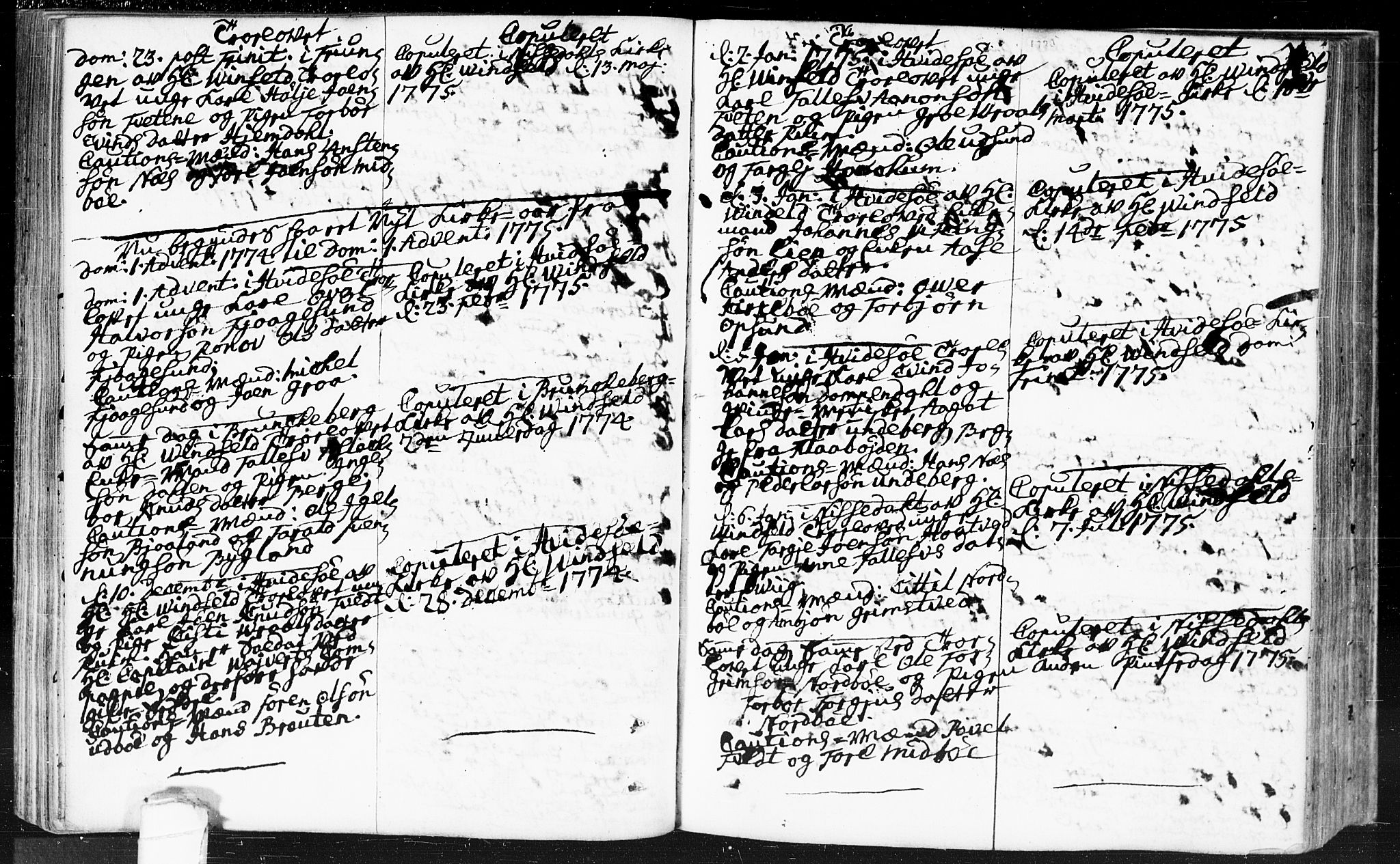 Kviteseid kirkebøker, SAKO/A-276/F/Fa/L0002: Parish register (official) no. I 2, 1773-1786, p. 103