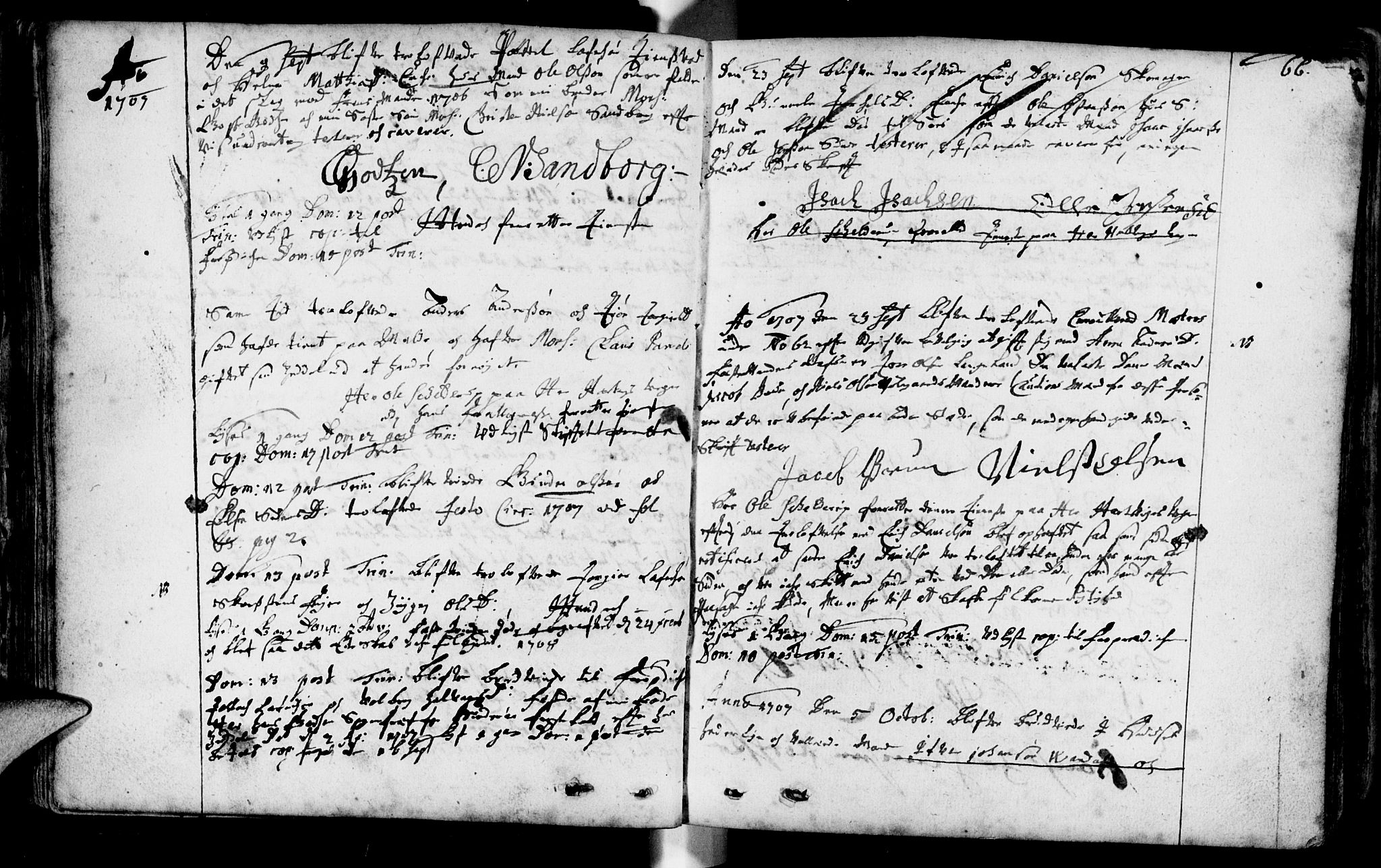 Domkirken sokneprestkontor, SAST/A-101812/001/30/30BA/L0001: Parish register (official) no. A 1 /1, 1688-1727, p. 66