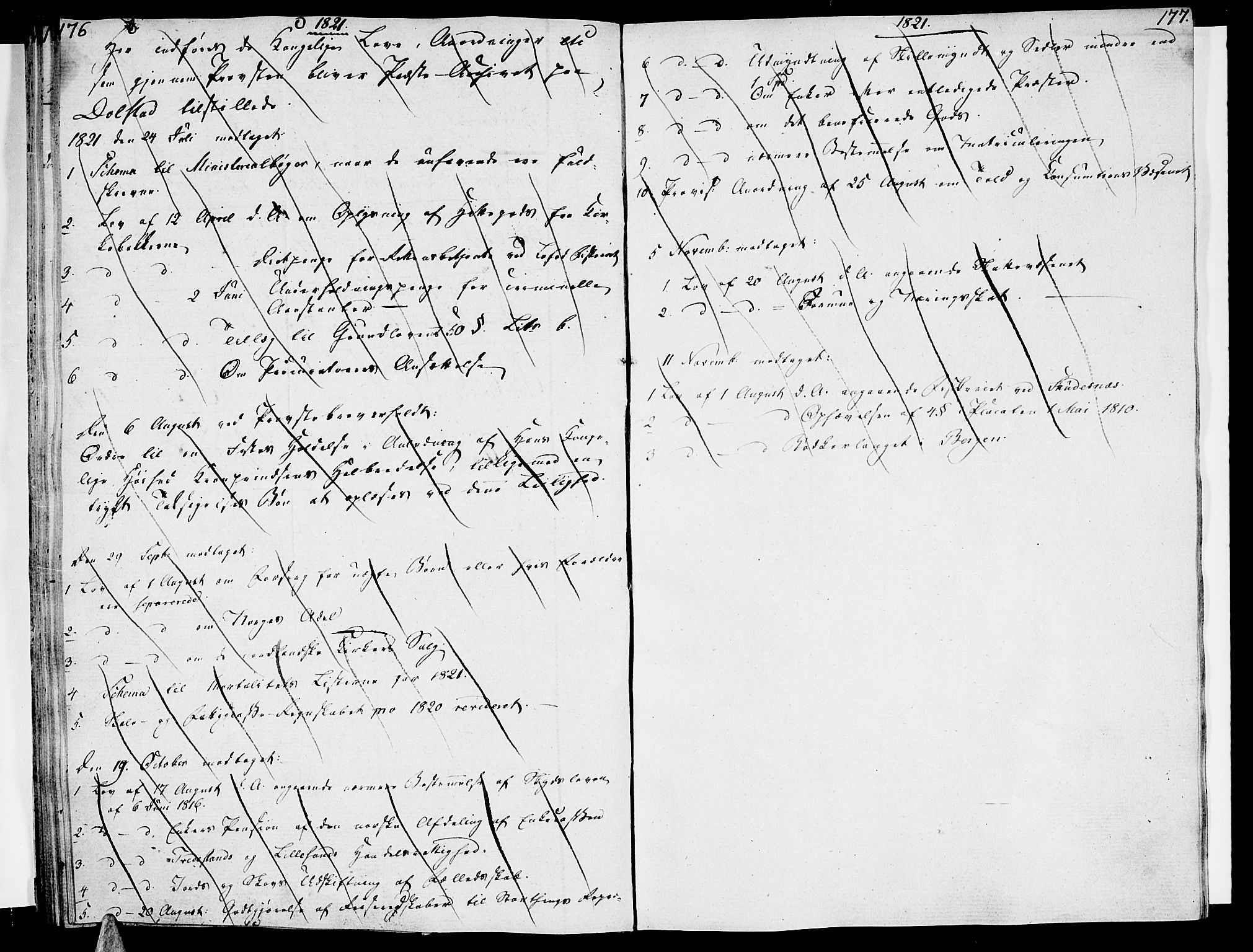 Ministerialprotokoller, klokkerbøker og fødselsregistre - Nordland, SAT/A-1459/820/L0287: Parish register (official) no. 820A08, 1800-1819, p. 176-177