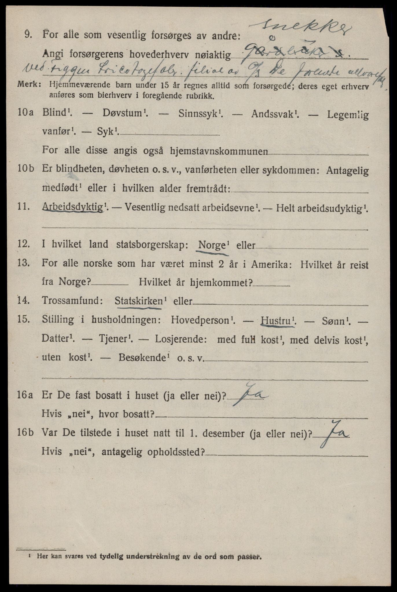 SAST, 1920 census for Høyland, 1920, p. 4725