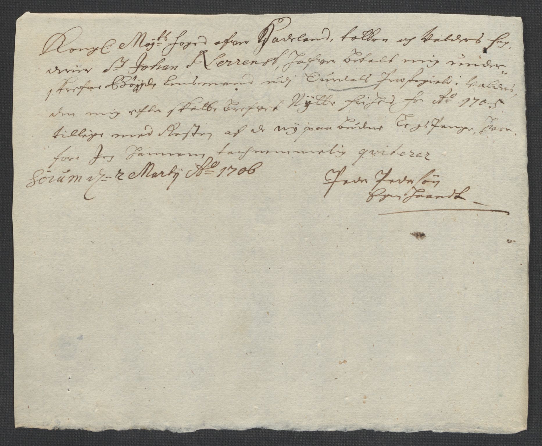 Rentekammeret inntil 1814, Reviderte regnskaper, Fogderegnskap, AV/RA-EA-4092/R18/L1303: Fogderegnskap Hadeland, Toten og Valdres, 1705, p. 61