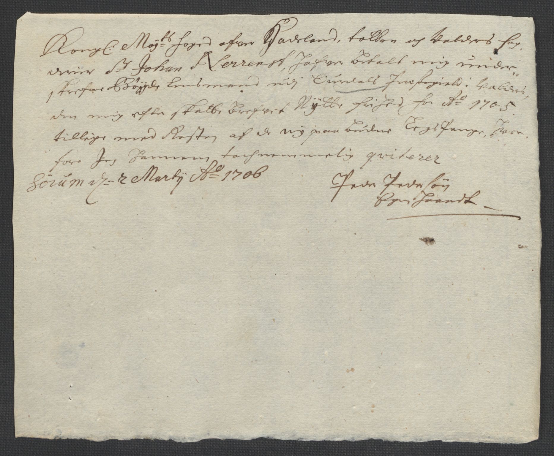 Rentekammeret inntil 1814, Reviderte regnskaper, Fogderegnskap, RA/EA-4092/R18/L1303: Fogderegnskap Hadeland, Toten og Valdres, 1705, p. 61