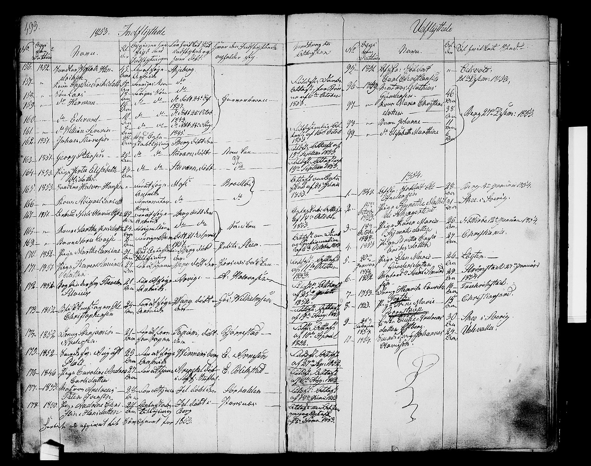 Halden prestekontor Kirkebøker, SAO/A-10909/G/Ga/L0004: Parish register (copy) no. 4, 1845-1854, p. 493