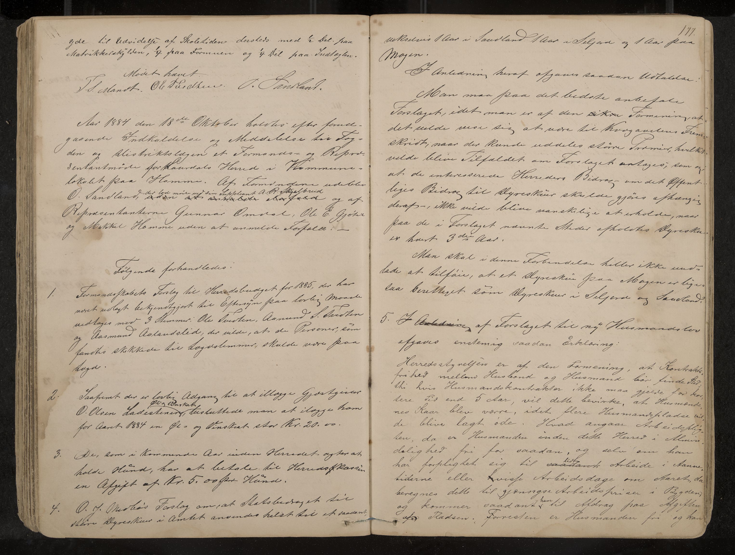 Lårdal formannskap og sentraladministrasjon, IKAK/0833021/A/L0002: Møtebok, 1865-1893, p. 177