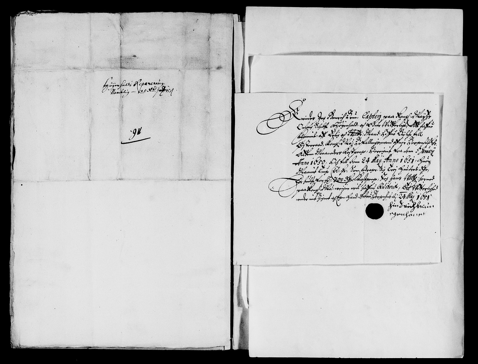 Rentekammeret inntil 1814, Reviderte regnskaper, Lensregnskaper, AV/RA-EA-5023/R/Rb/Rbt/L0117: Bergenhus len, 1650-1651
