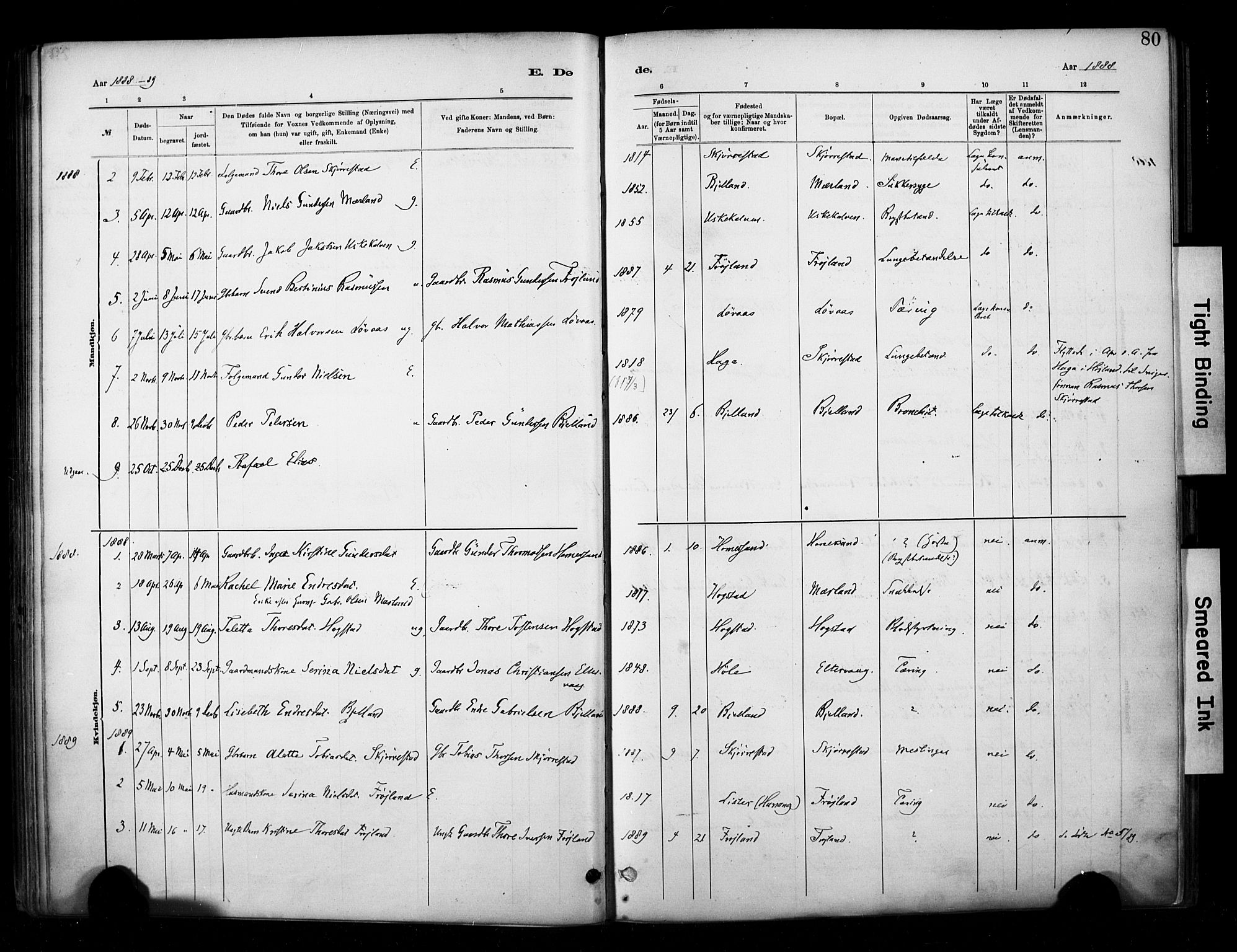 Hetland sokneprestkontor, SAST/A-101826/30/30BA/L0010: Parish register (official) no. A 10, 1882-1925, p. 80