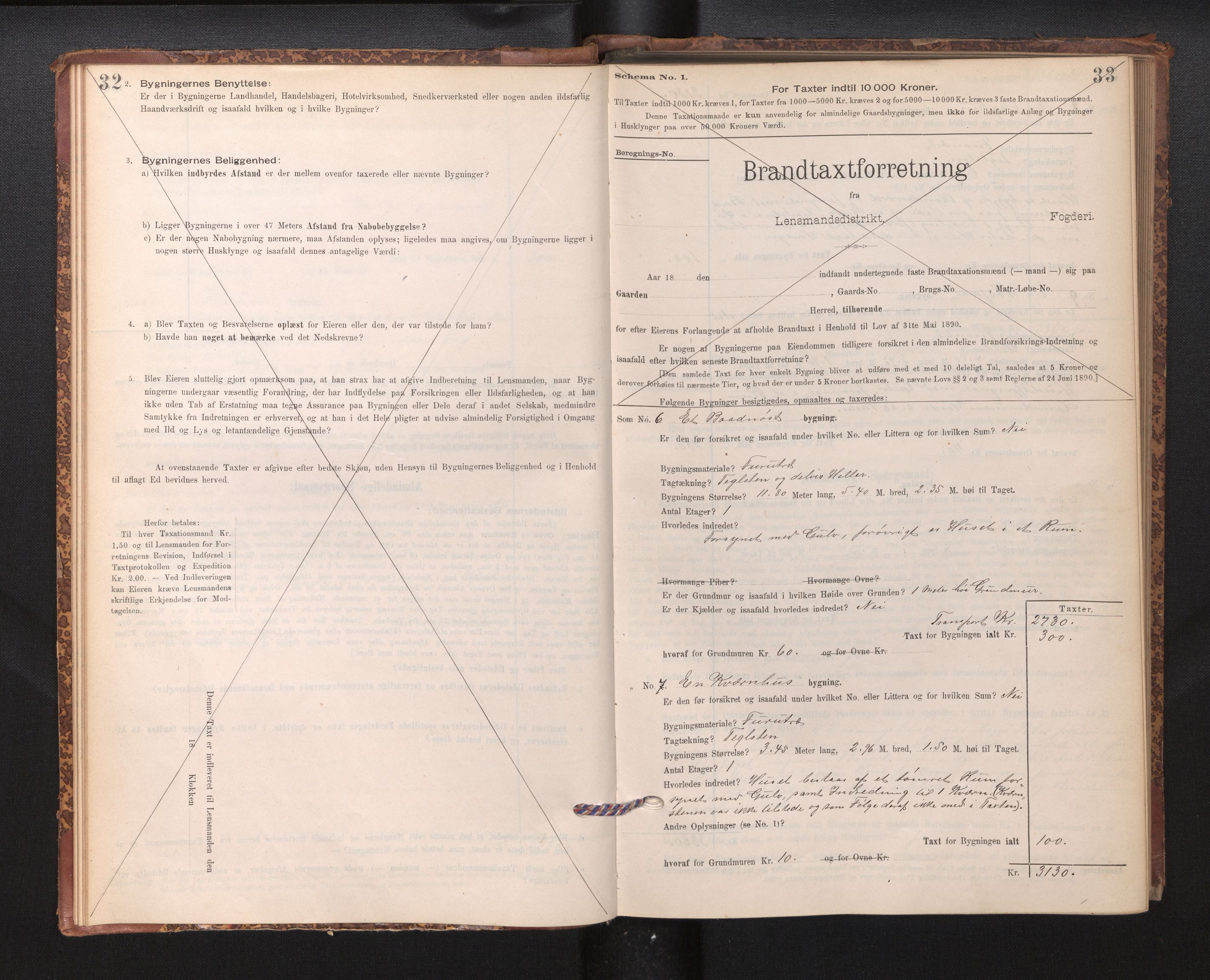 Lensmannen i Finnås, AV/SAB-A-31901/0012/L0002: Branntakstprotokoll, skjematakst, 1894-1954, p. 32-33