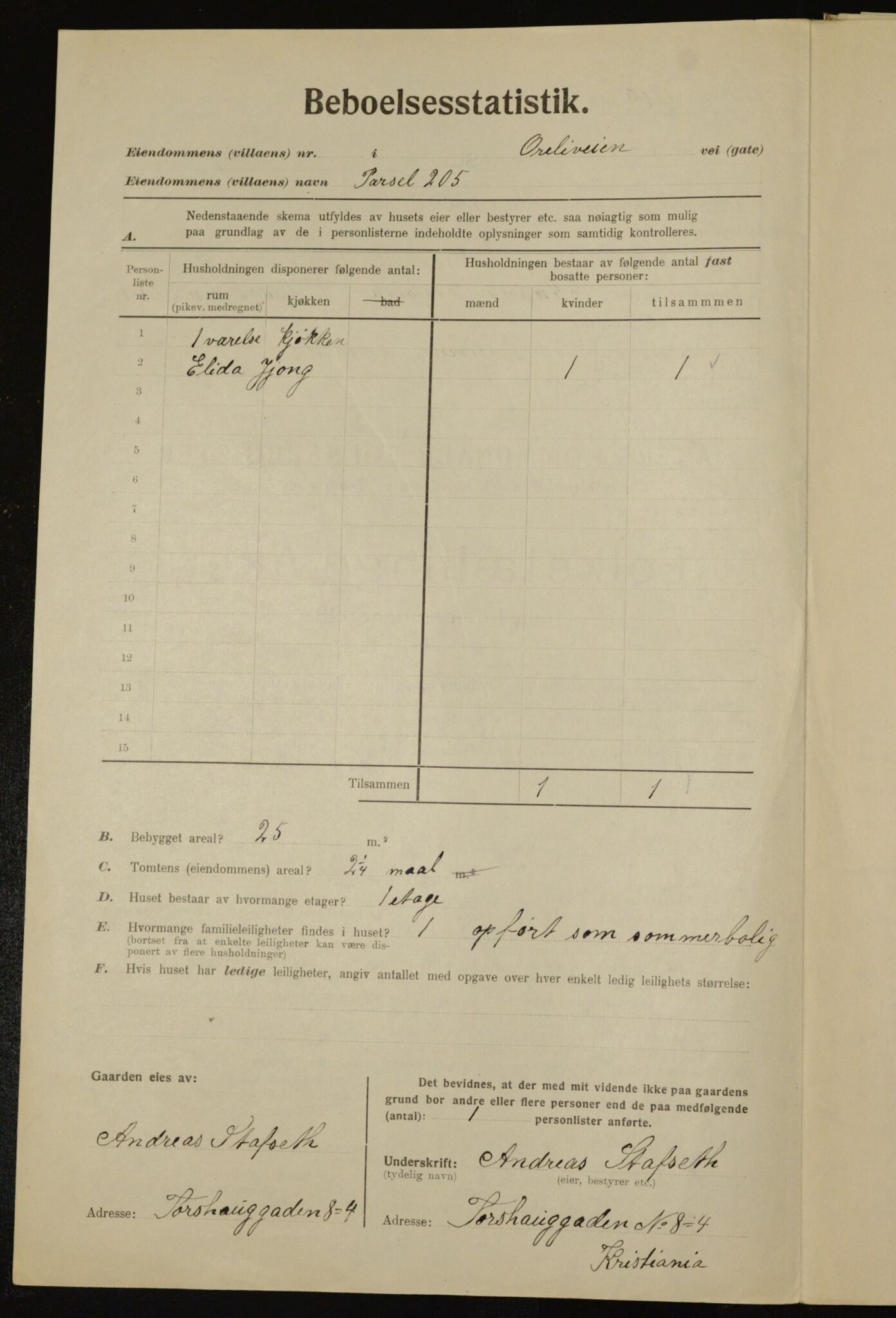 , Municipal Census 1923 for Aker, 1923, p. 35819