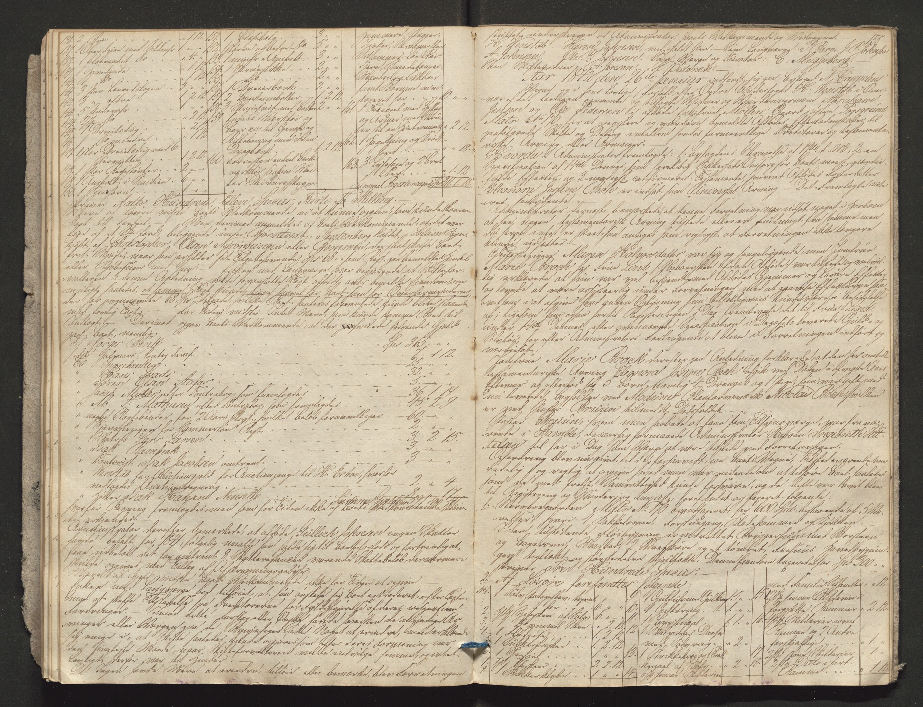 Porsgrunn byfogd, AV/SAKO-A-106/H/Hb/L0003: Skifteprotokoll, 1839-1842, p. 154-155