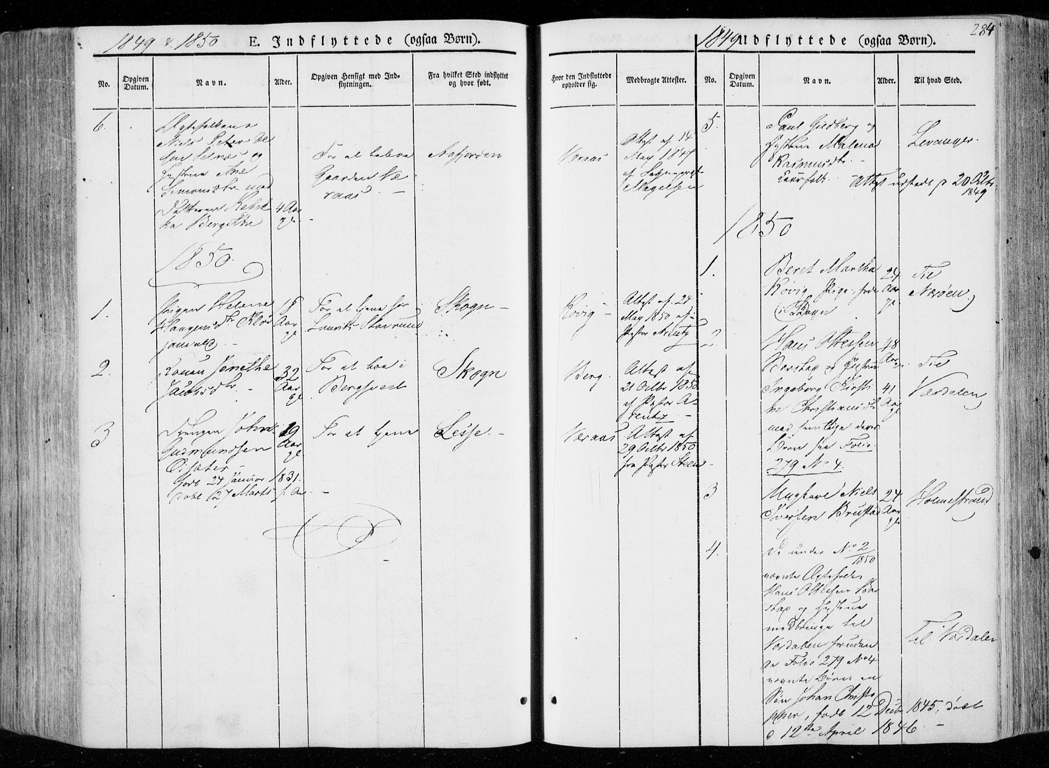 Ministerialprotokoller, klokkerbøker og fødselsregistre - Nord-Trøndelag, AV/SAT-A-1458/722/L0218: Parish register (official) no. 722A05, 1843-1868, p. 284