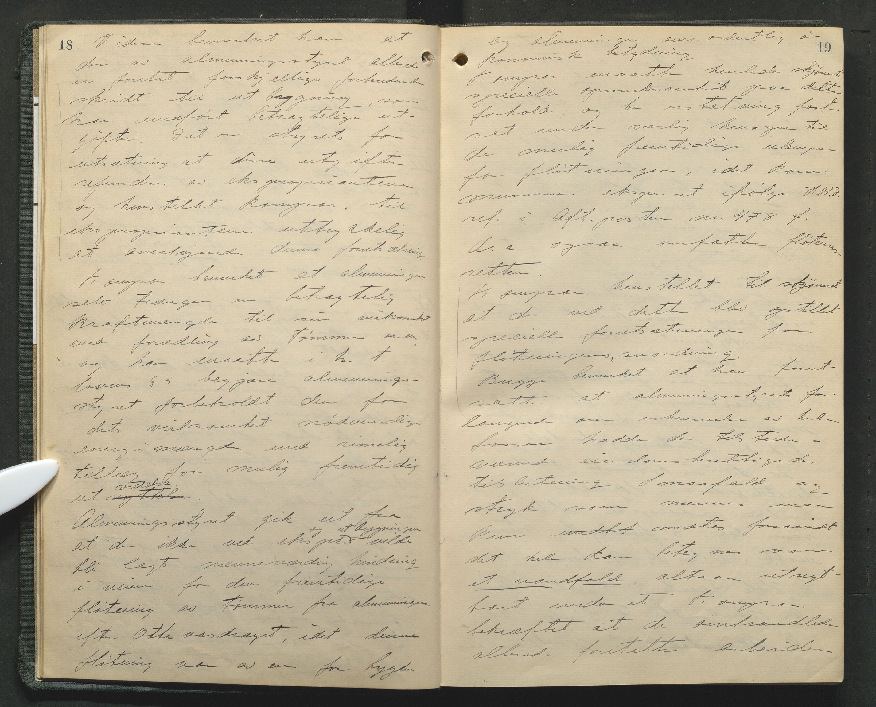 Nord-Gudbrandsdal tingrett, AV/SAH-TING-002/G/Gc/Gcb/L0013: Ekstrarettsprotokoll for åstedssaker, 1919-1927, p. 18-19
