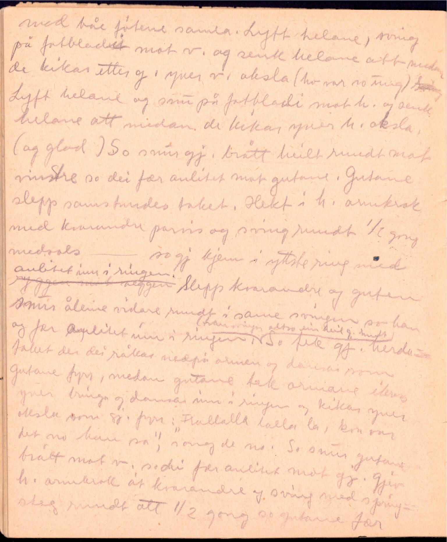 Samling etter Klara Semb, NSFF/KS/A/006: Kladdebok med oppteikning om bunad og dans, 1884-1970, p. 68-69
