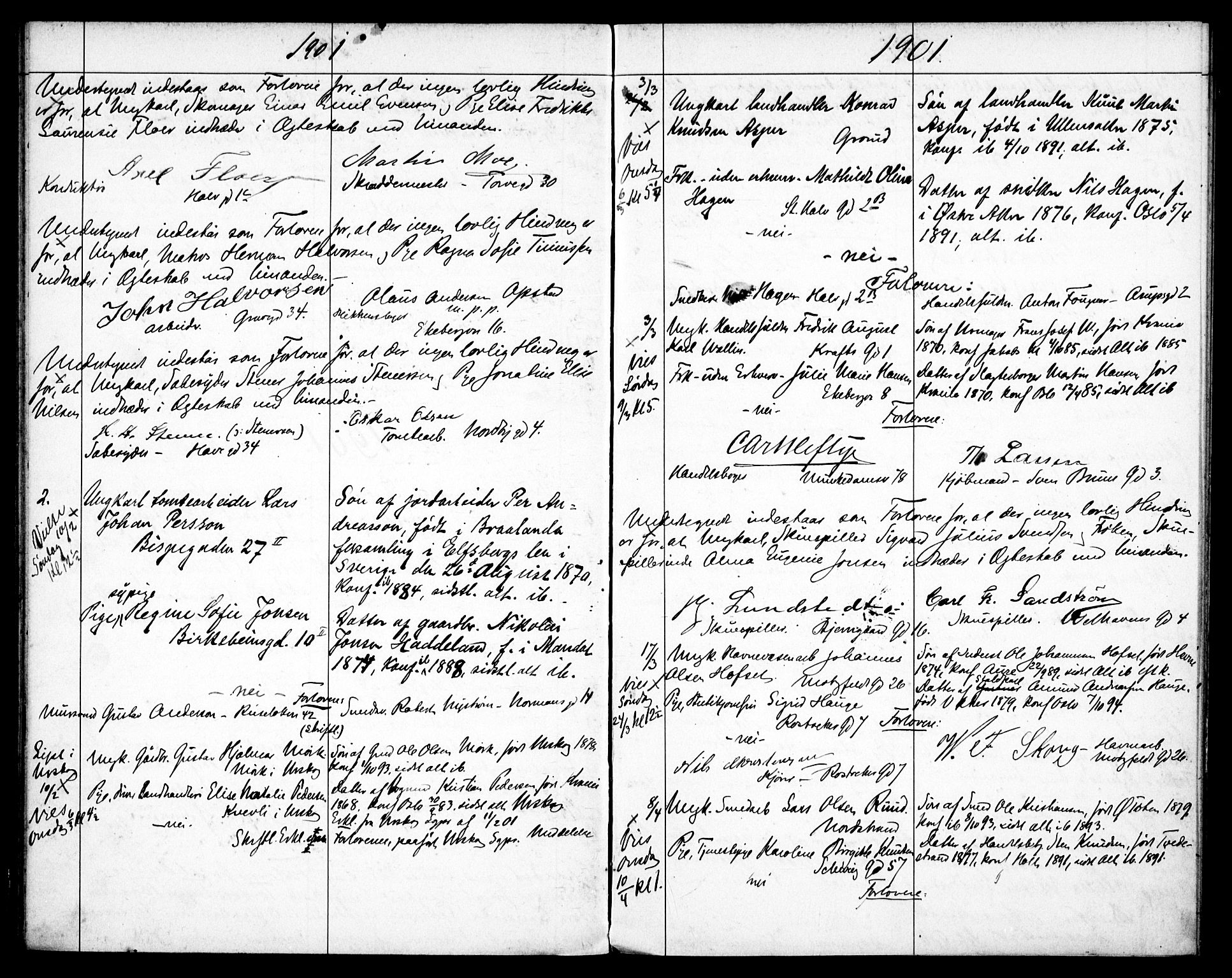 Gamlebyen prestekontor Kirkebøker, AV/SAO-A-10884/H/Ha/L0002: Banns register no. 2, 1898-1916