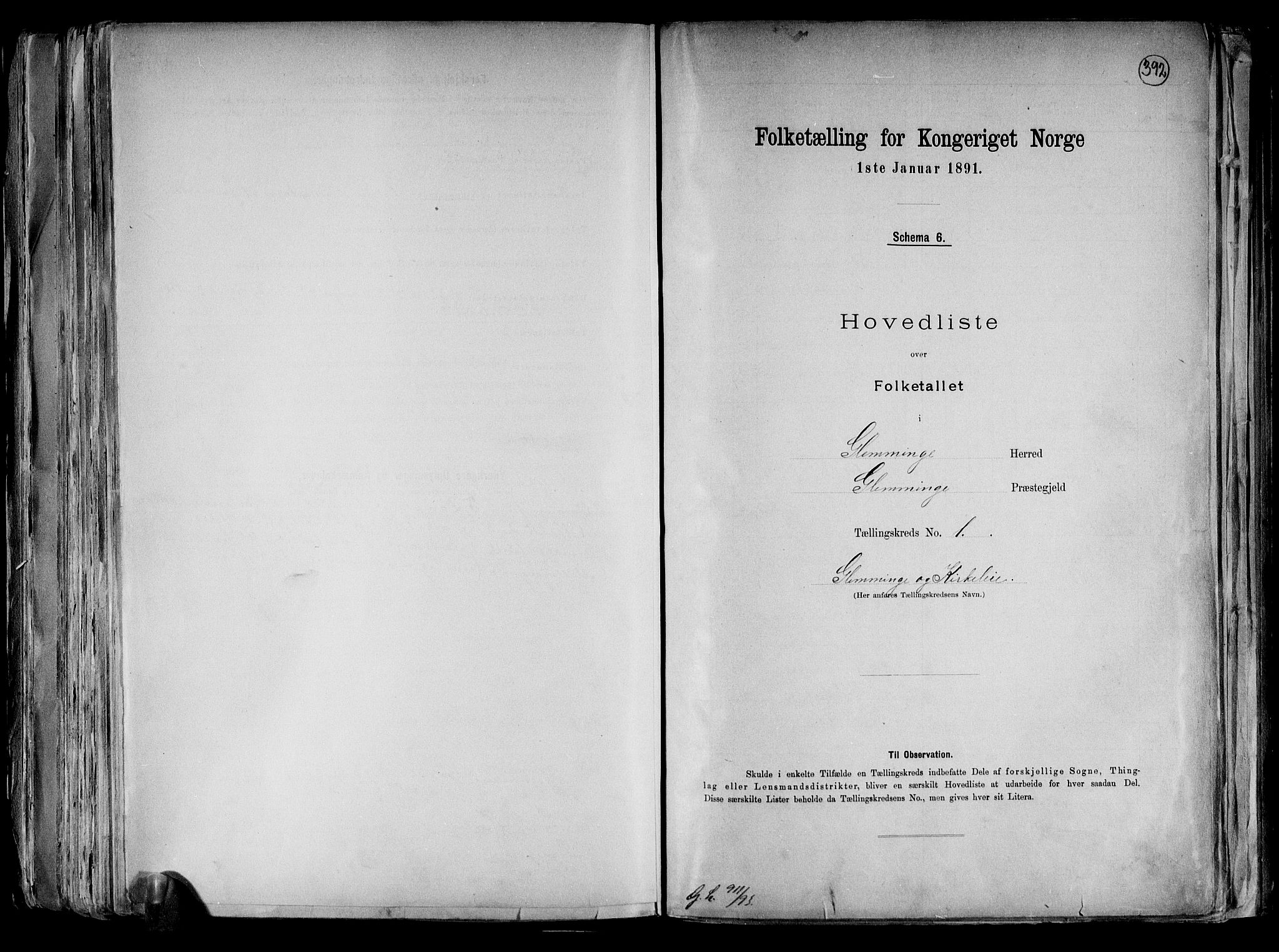 RA, 1891 census for 0132 Glemmen, 1891, p. 4