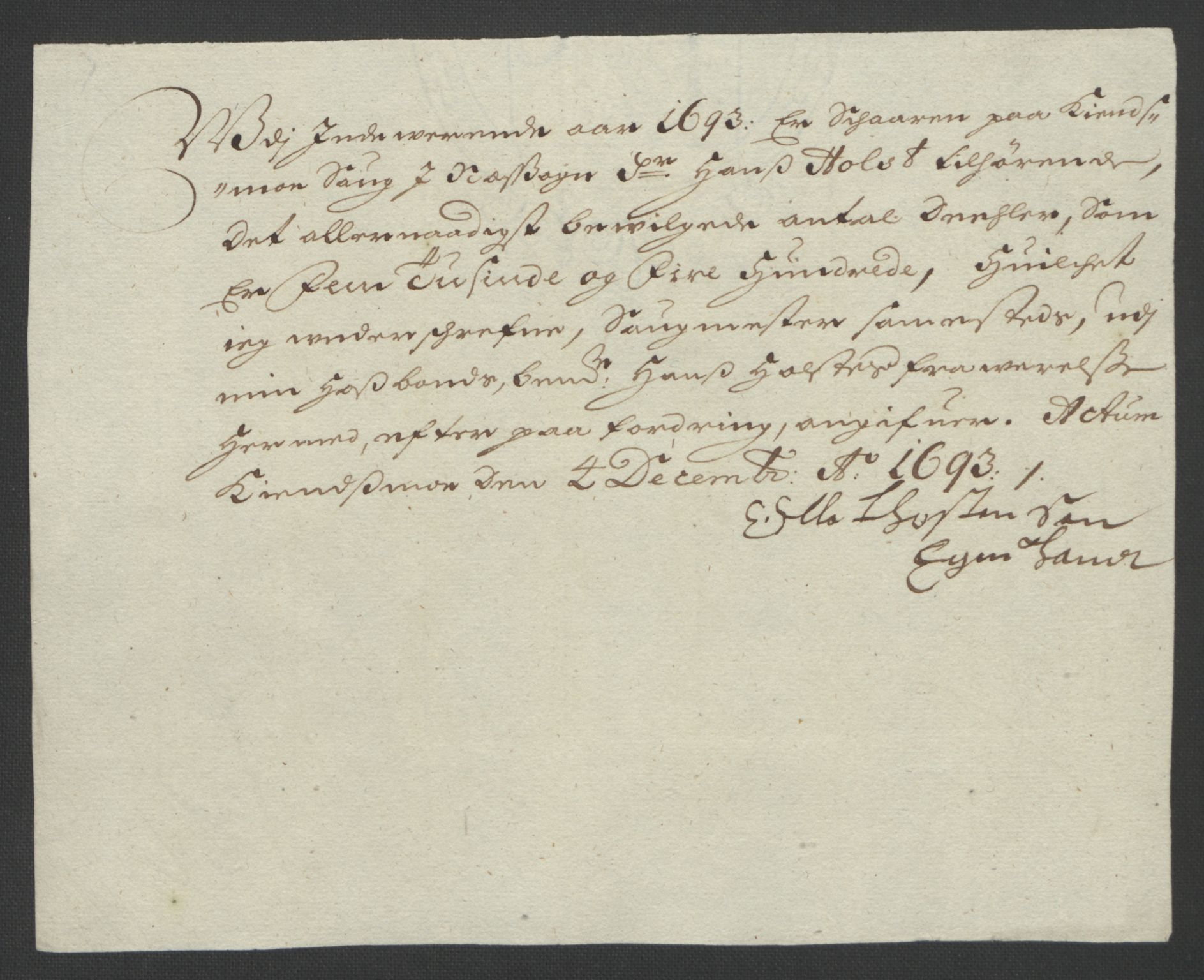 Rentekammeret inntil 1814, Reviderte regnskaper, Fogderegnskap, AV/RA-EA-4092/R12/L0705: Fogderegnskap Øvre Romerike, 1693, p. 244