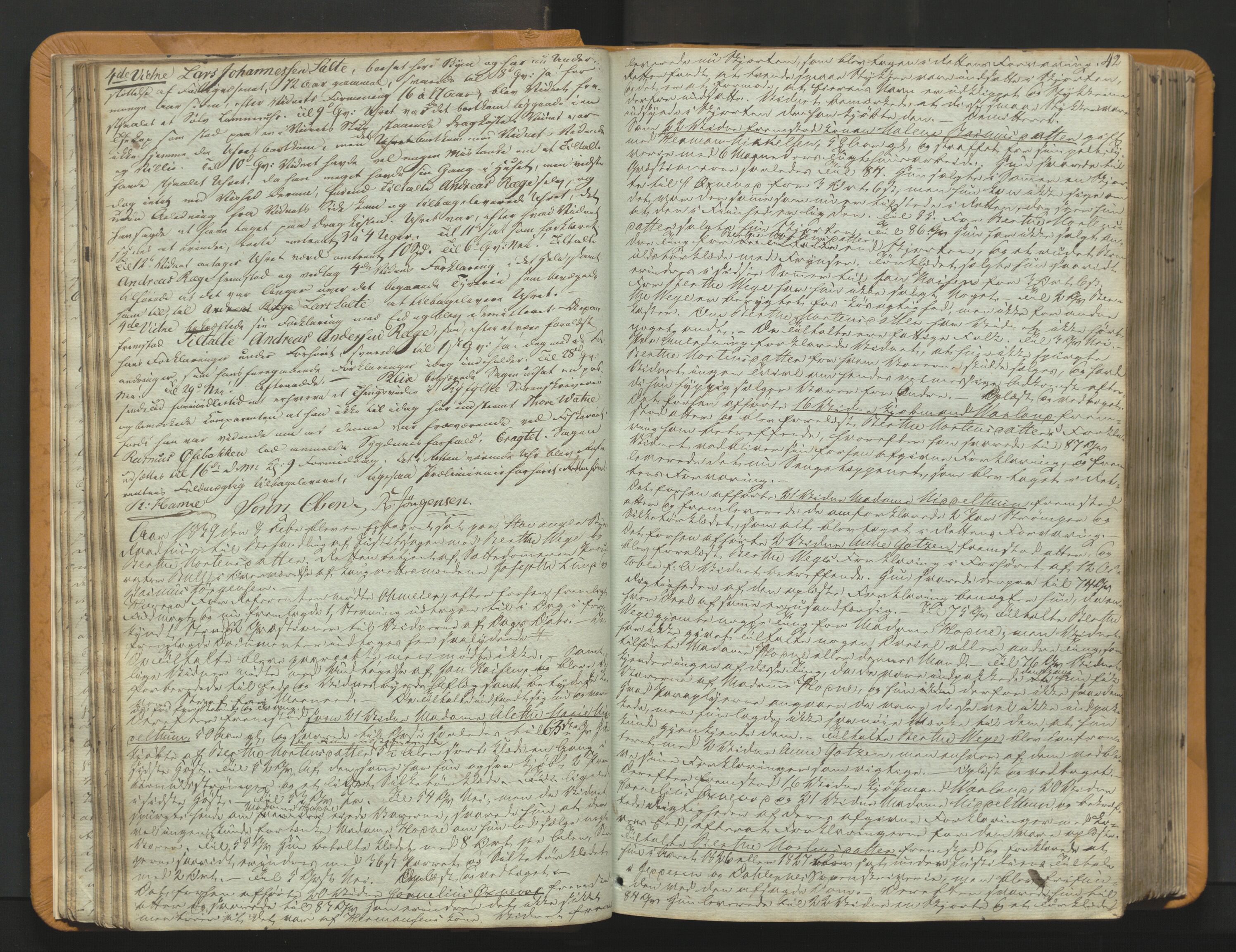 Stavanger byfogd, AV/SAST-A-101408/001/3/30/30BA/L0054: Bytingprotkoll, 1838-1843, p. 41b-42a