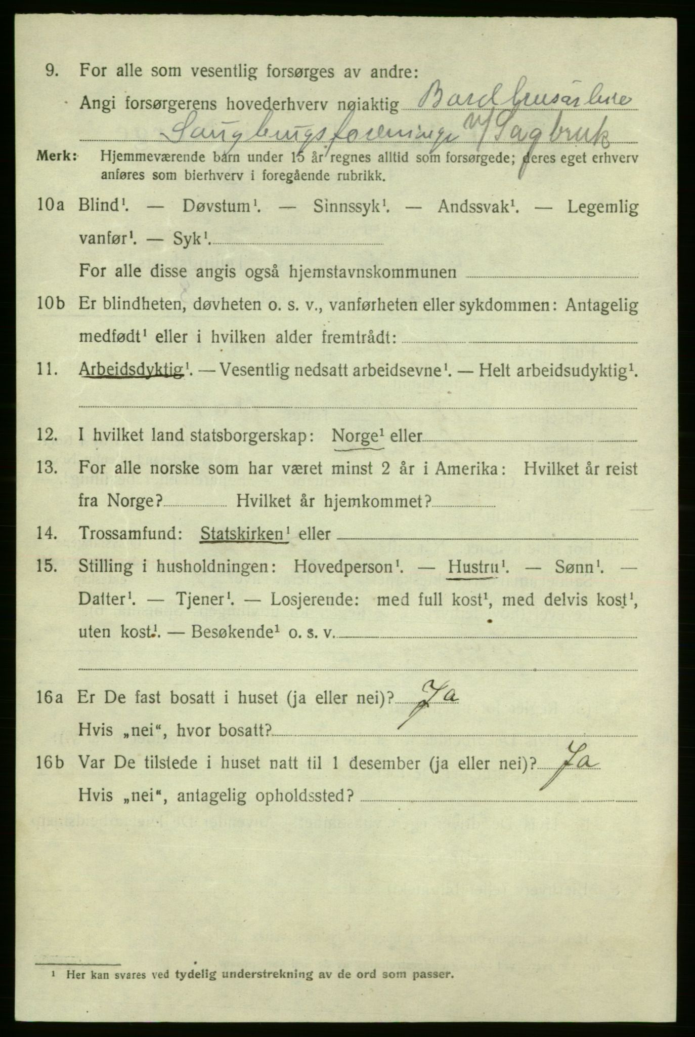 SAO, 1920 census for Fredrikshald, 1920, p. 19902