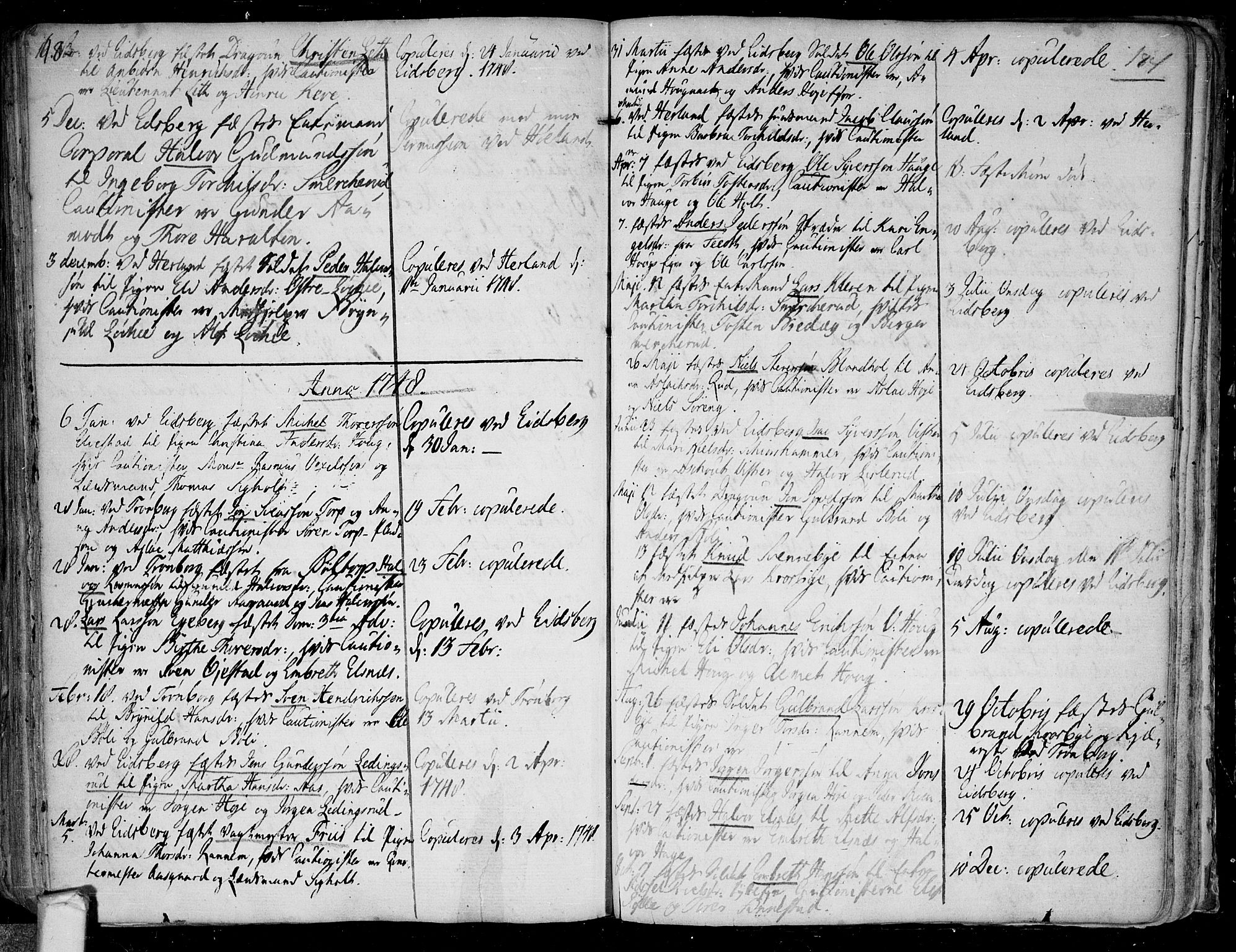 Eidsberg prestekontor Kirkebøker, SAO/A-10905/F/Fa/L0003: Parish register (official) no.  I 3, 1742-1758, p. 183-184