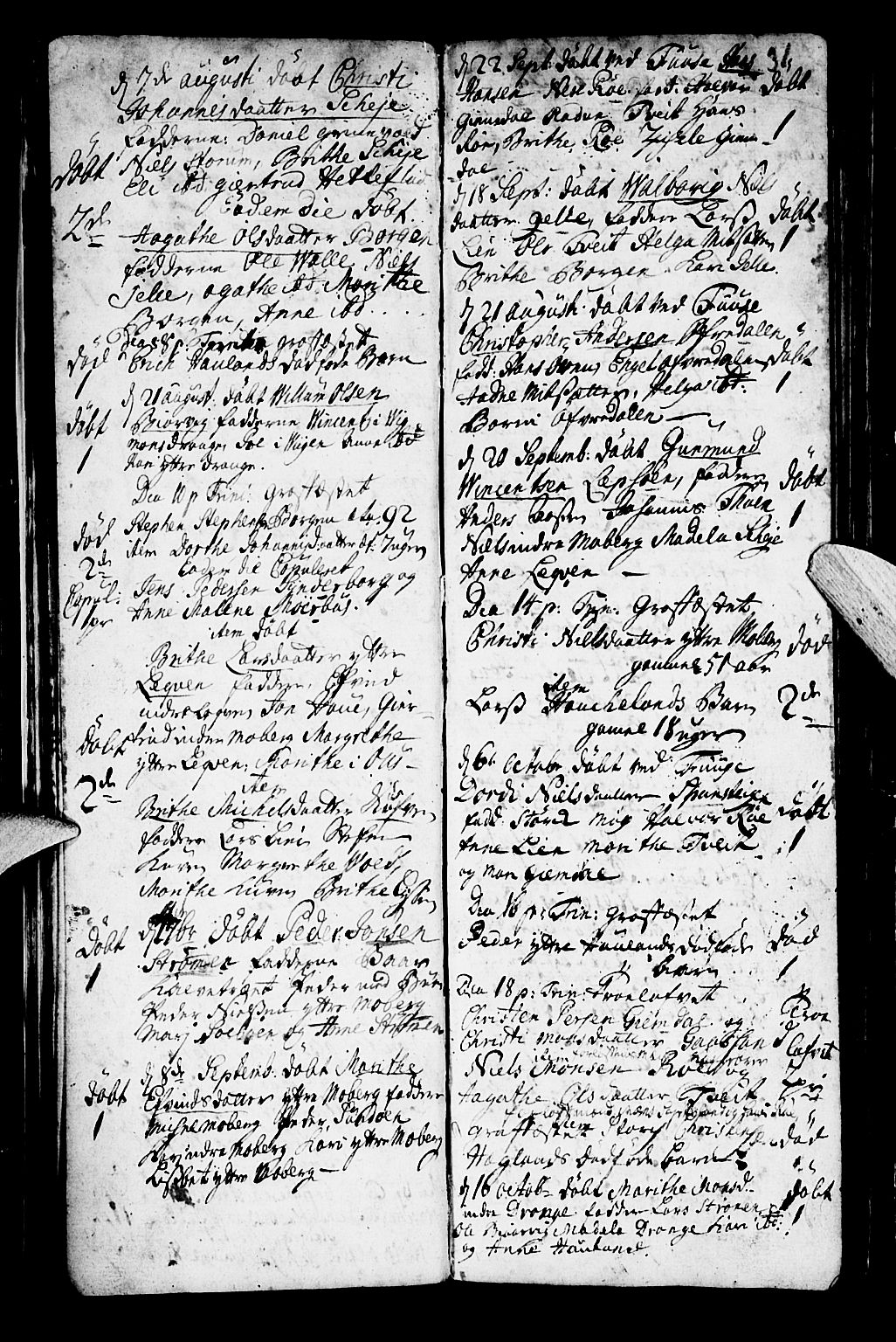 Os sokneprestembete, SAB/A-99929: Parish register (official) no. A 2, 1723-1758, p. 31