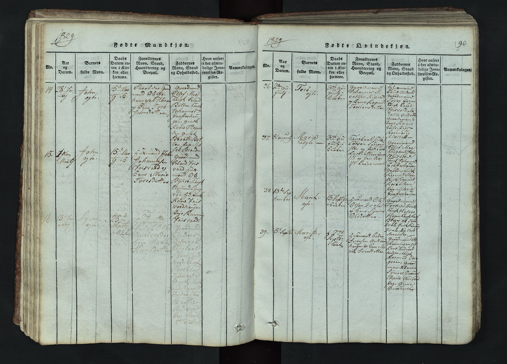 Lom prestekontor, AV/SAH-PREST-070/L/L0002: Parish register (copy) no. 2, 1815-1844, p. 90