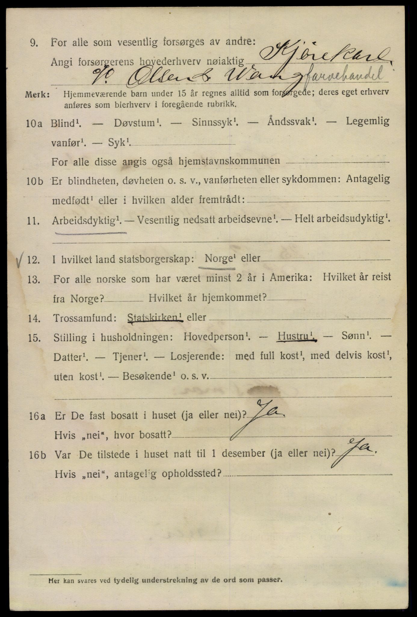 SAO, 1920 census for Kristiania, 1920, p. 427688