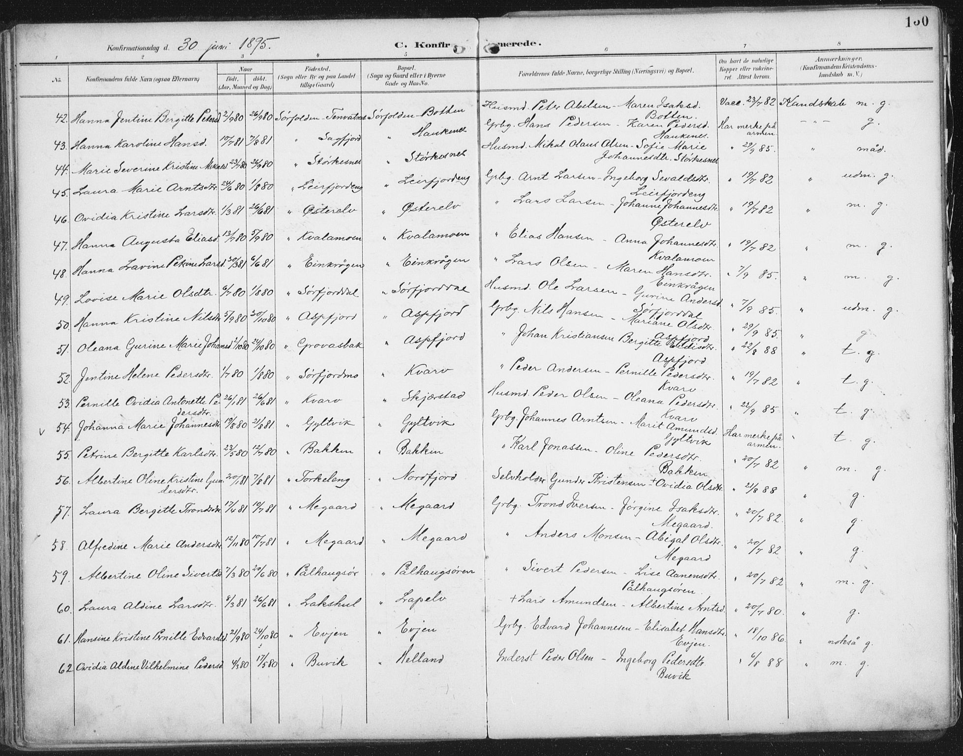 Ministerialprotokoller, klokkerbøker og fødselsregistre - Nordland, SAT/A-1459/854/L0779: Parish register (official) no. 854A02, 1892-1909, p. 130