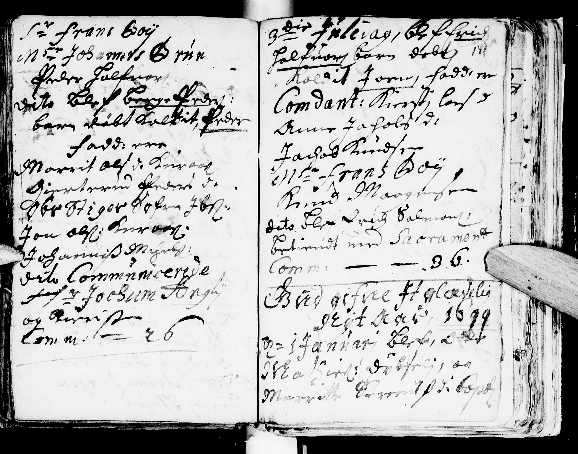 Ministerialprotokoller, klokkerbøker og fødselsregistre - Sør-Trøndelag, SAT/A-1456/681/L0923: Parish register (official) no. 681A01, 1691-1700, p. 141