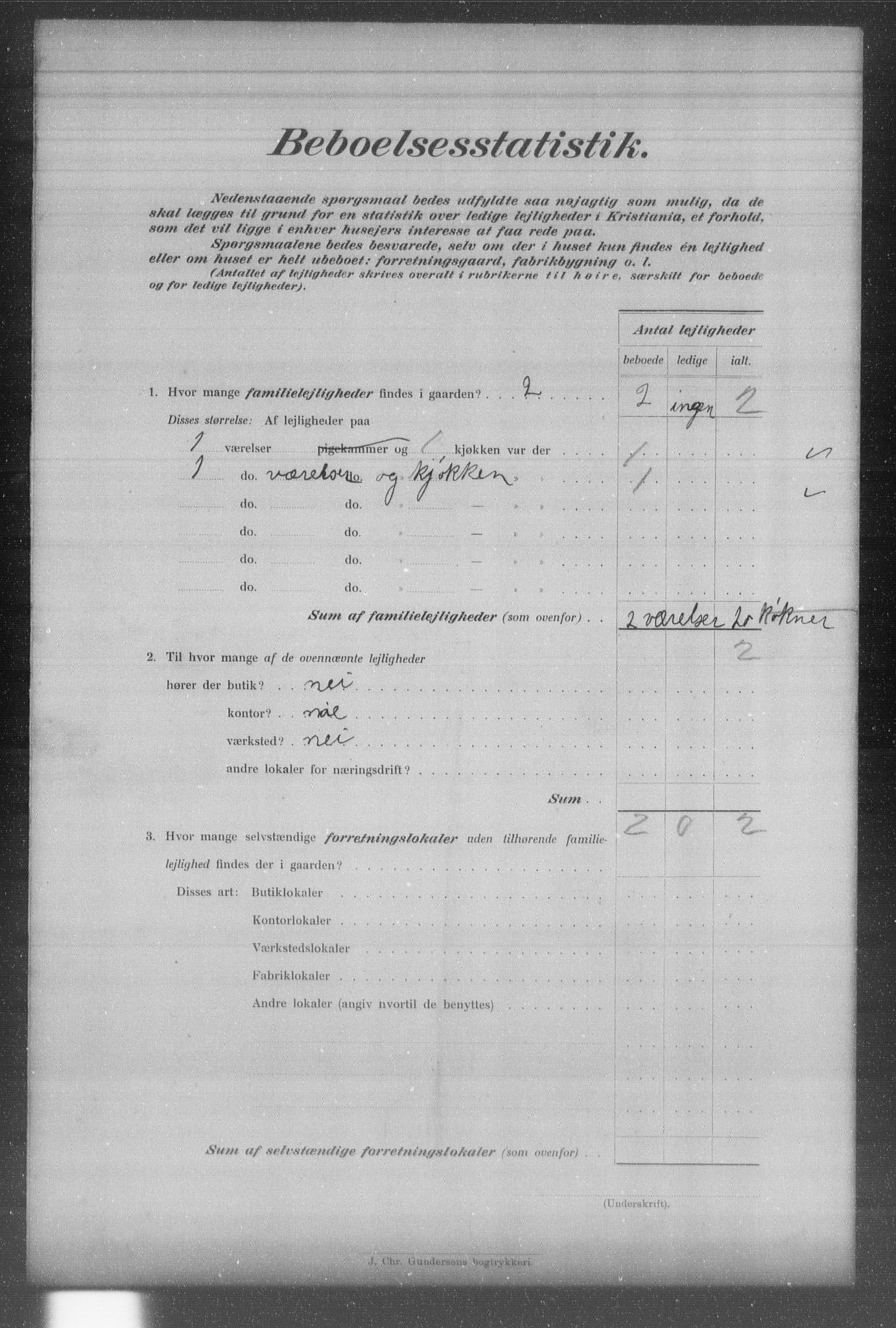 OBA, Municipal Census 1903 for Kristiania, 1903, p. 832