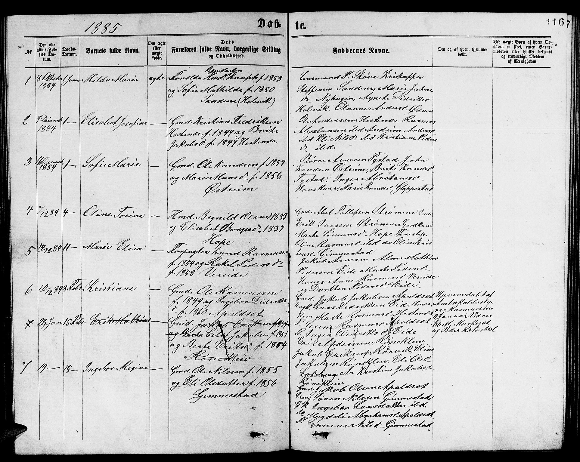 Gloppen sokneprestembete, SAB/A-80101/H/Hab/Habb/L0001: Parish register (copy) no. B 1, 1872-1888, p. 116