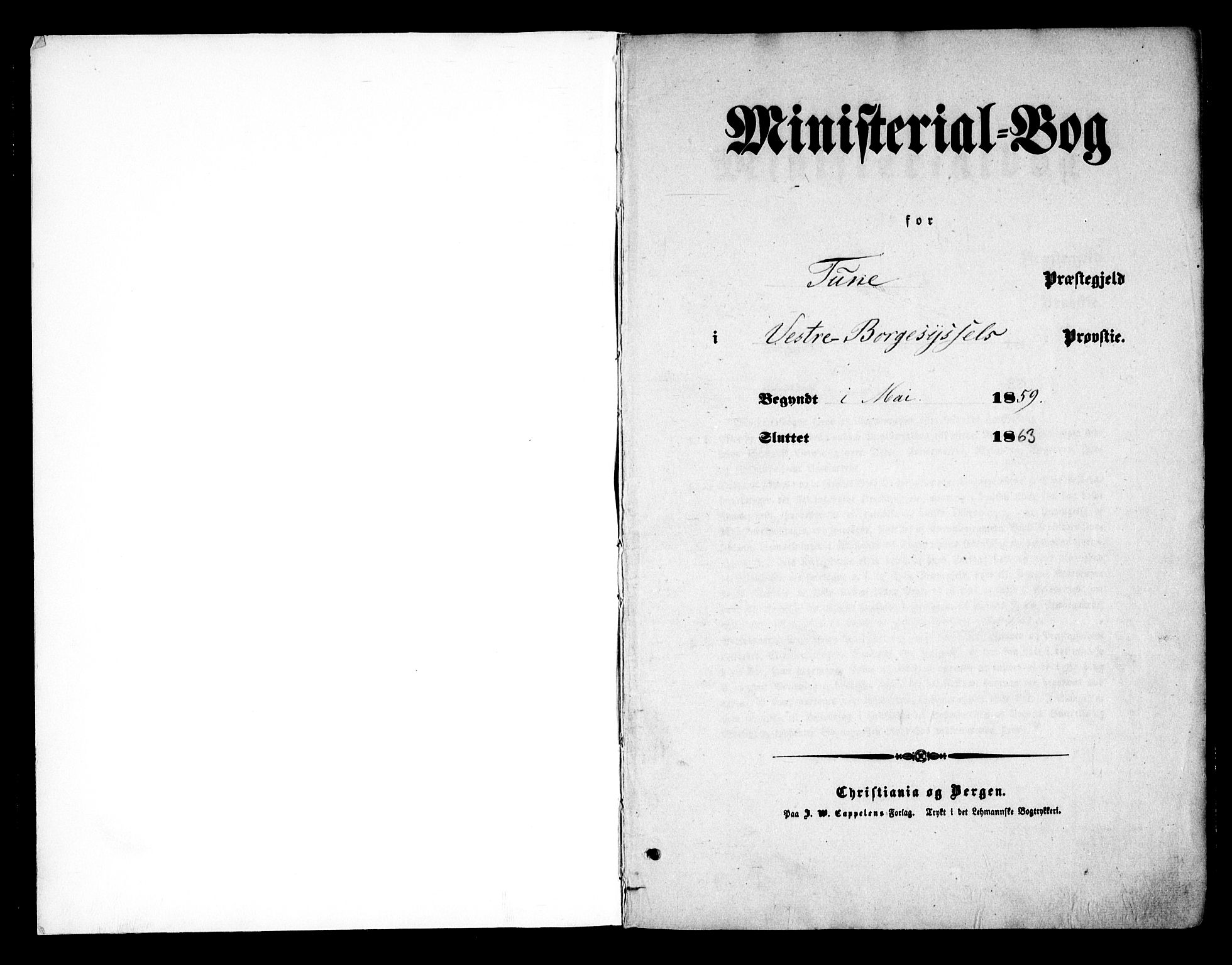 Tune prestekontor Kirkebøker, SAO/A-2007/F/Fa/L0013: Parish register (official) no. 13, 1859-1863