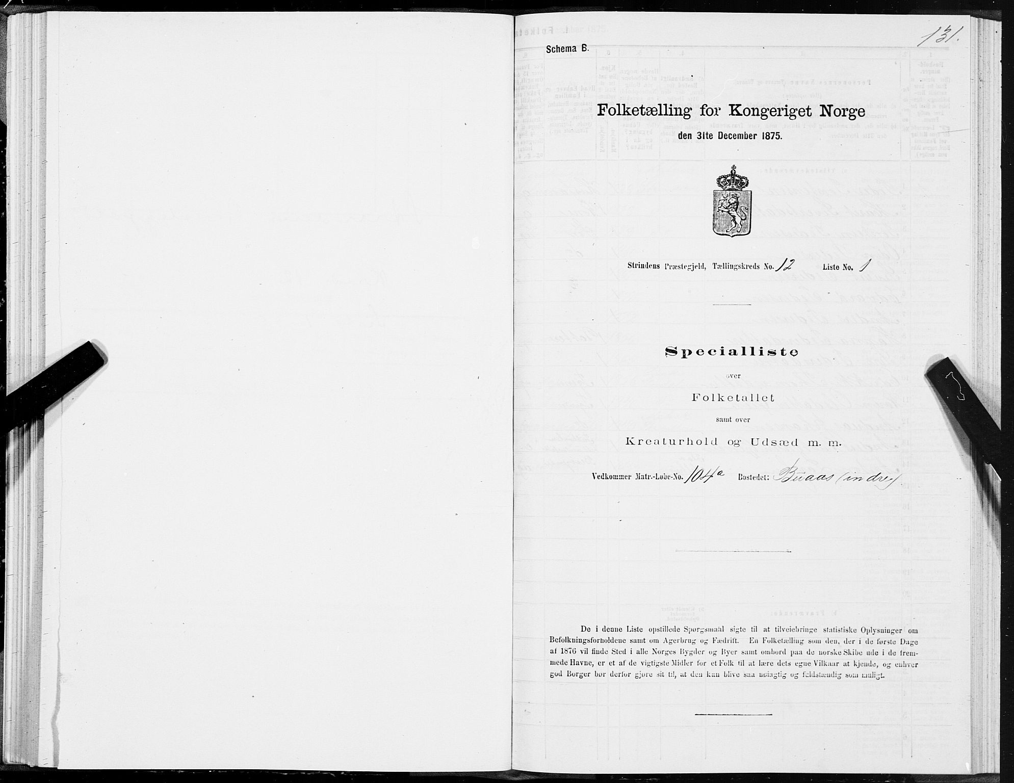 SAT, 1875 census for 1660P Strinda, 1875, p. 7131