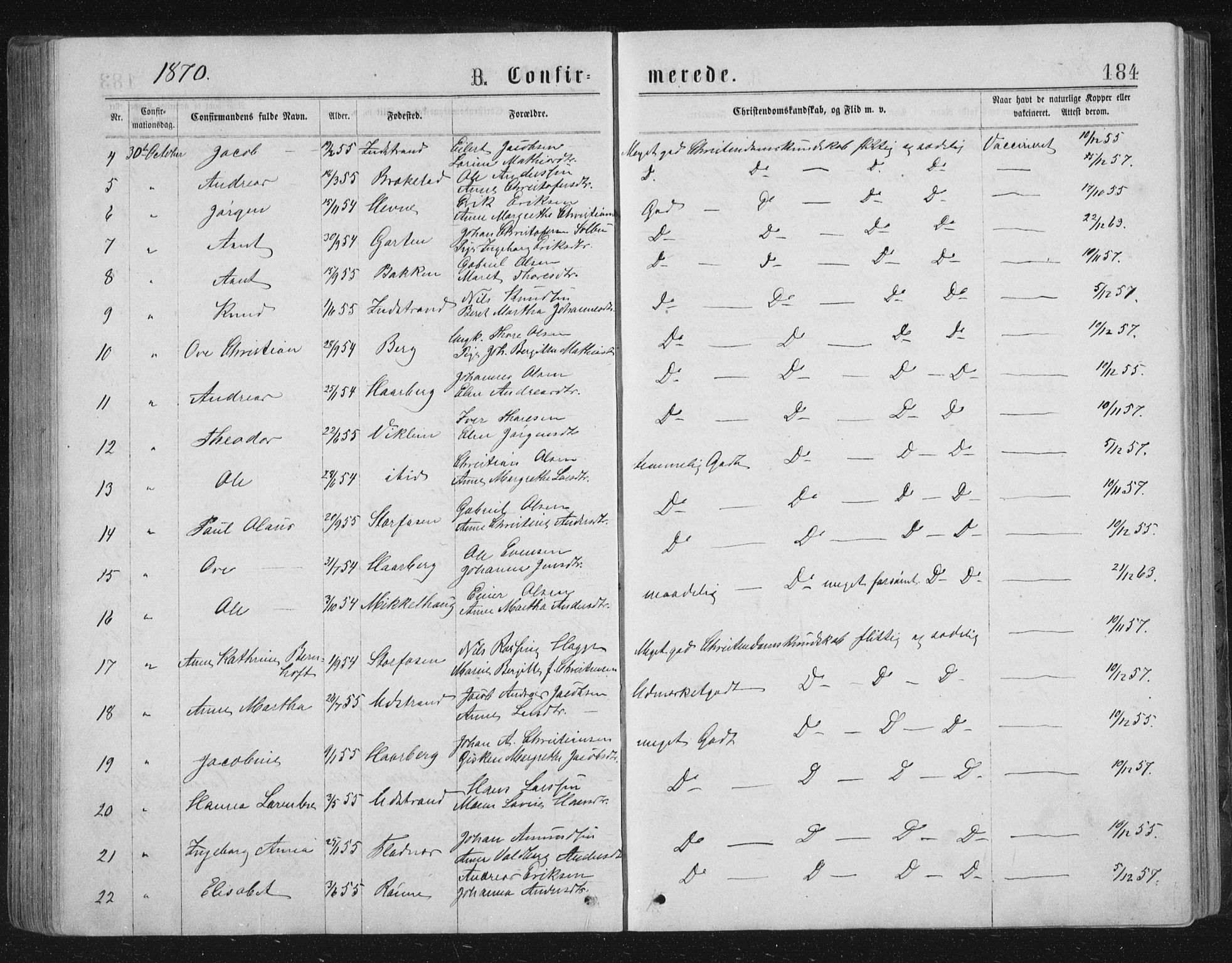 Ministerialprotokoller, klokkerbøker og fødselsregistre - Sør-Trøndelag, SAT/A-1456/659/L0745: Parish register (copy) no. 659C02, 1869-1892, p. 184