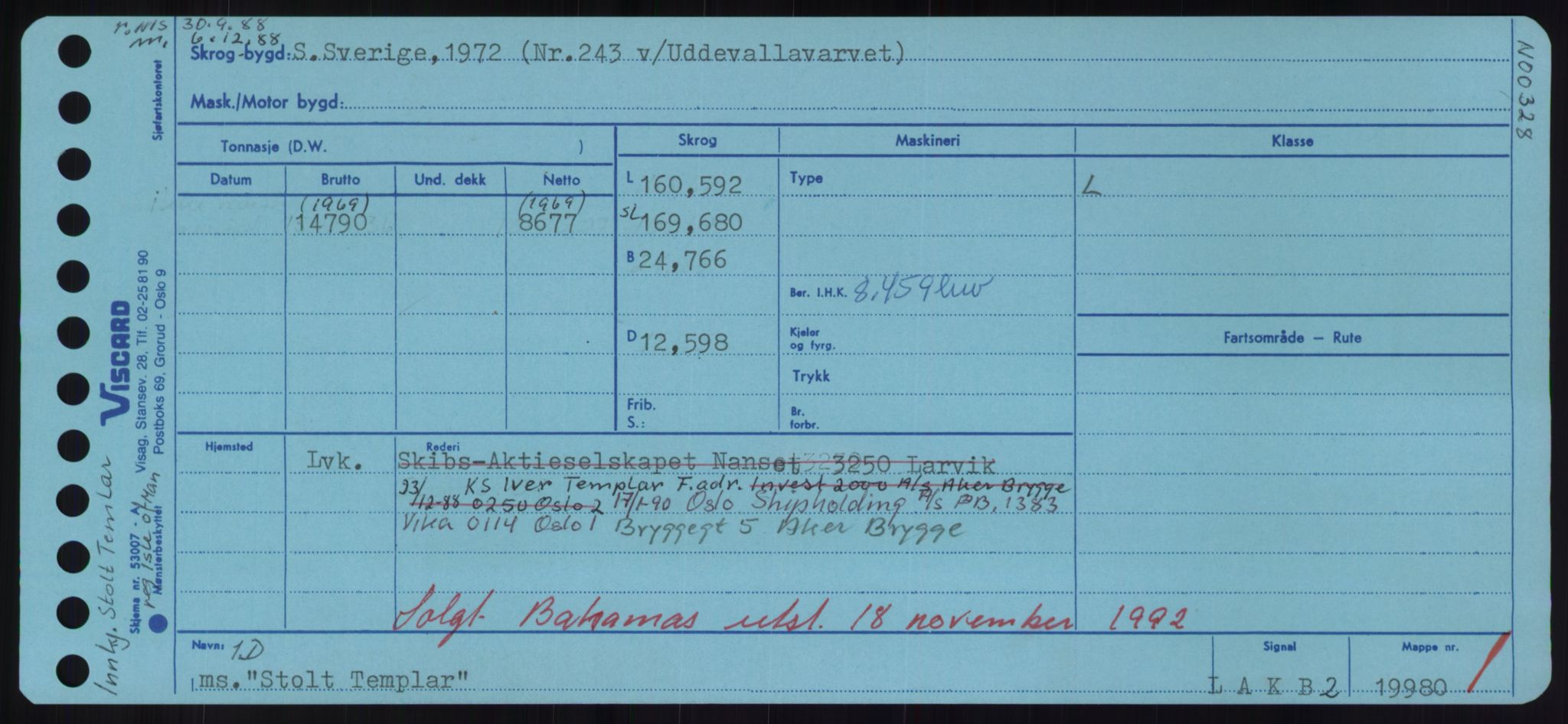 Sjøfartsdirektoratet med forløpere, Skipsmålingen, RA/S-1627/H/Hd/L0036: Fartøy, St, p. 437