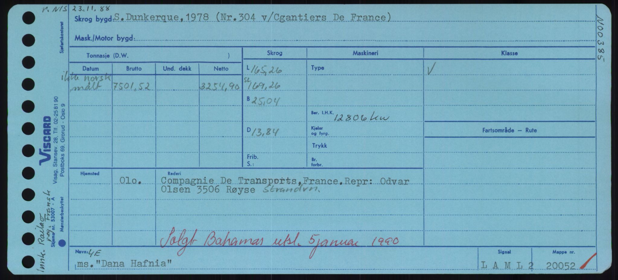 Sjøfartsdirektoratet med forløpere, Skipsmålingen, AV/RA-S-1627/H/Hd/L0008: Fartøy, C-D, p. 401