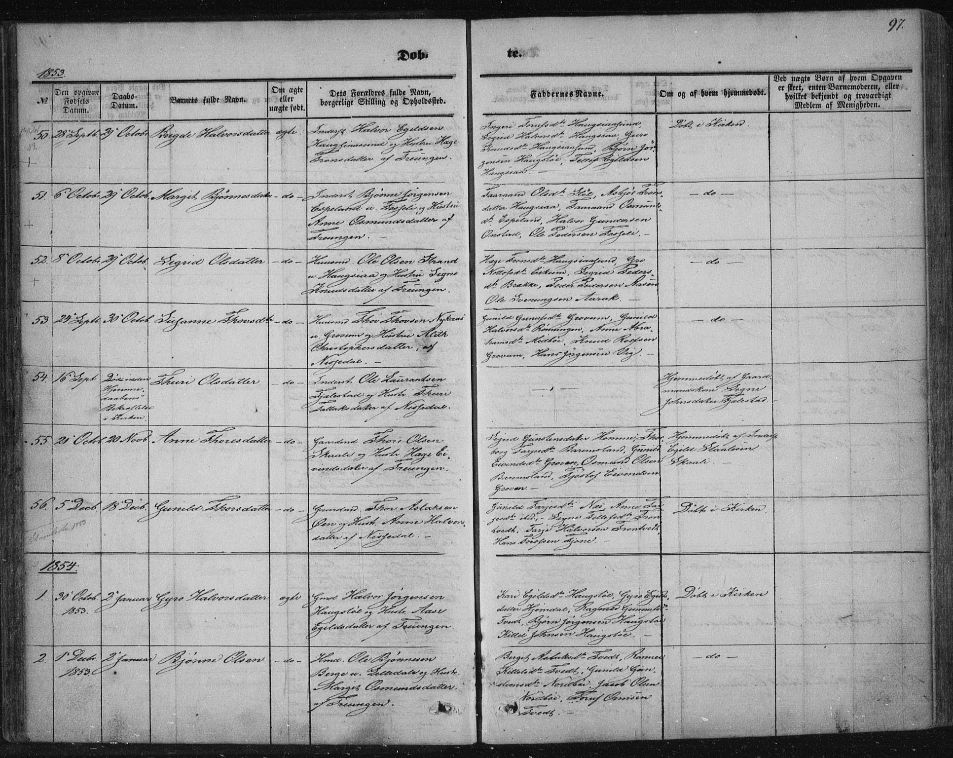 Nissedal kirkebøker, SAKO/A-288/F/Fa/L0003: Parish register (official) no. I 3, 1846-1870, p. 96-97