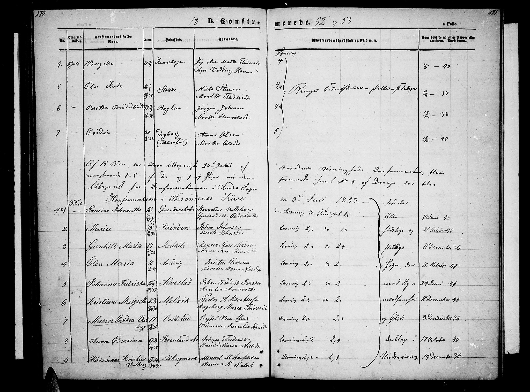 Trondenes sokneprestkontor, AV/SATØ-S-1319/H/Hb/L0006klokker: Parish register (copy) no. 6, 1845-1855, p. 290-291