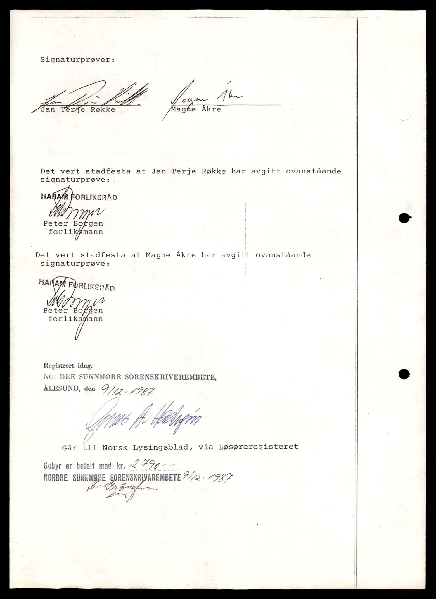 Nordre Sunnmøre sorenskriveri, SAT/A-0006/2/J/Jd/Jde/L0039: Bilag. Aksjeselskap, M-N, 1944-1990, p. 6